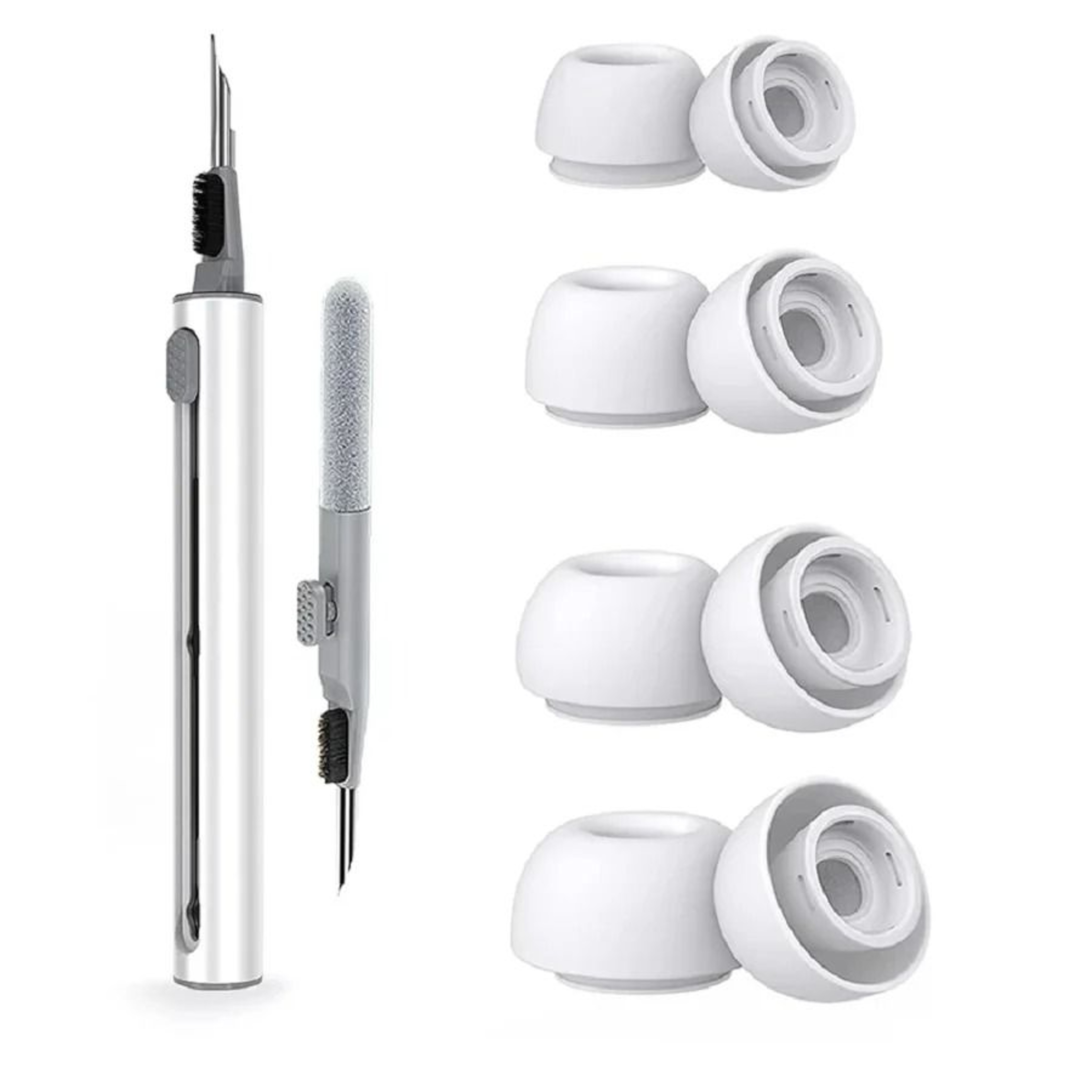 4 Pair Liquid Silicone Ear Tips With Cleaning Pen 8