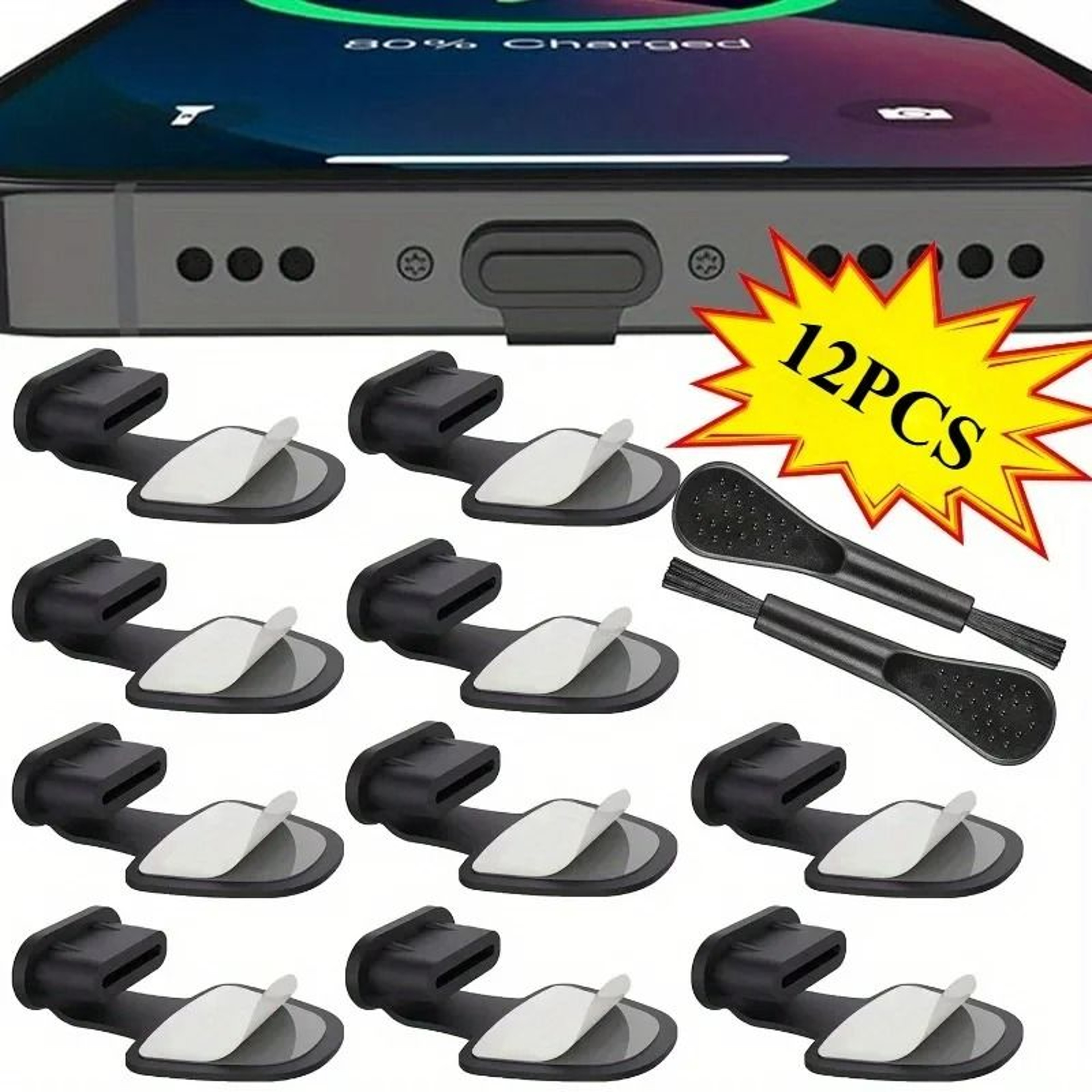 StaySecure Adhesive USB C Dust Plug 7