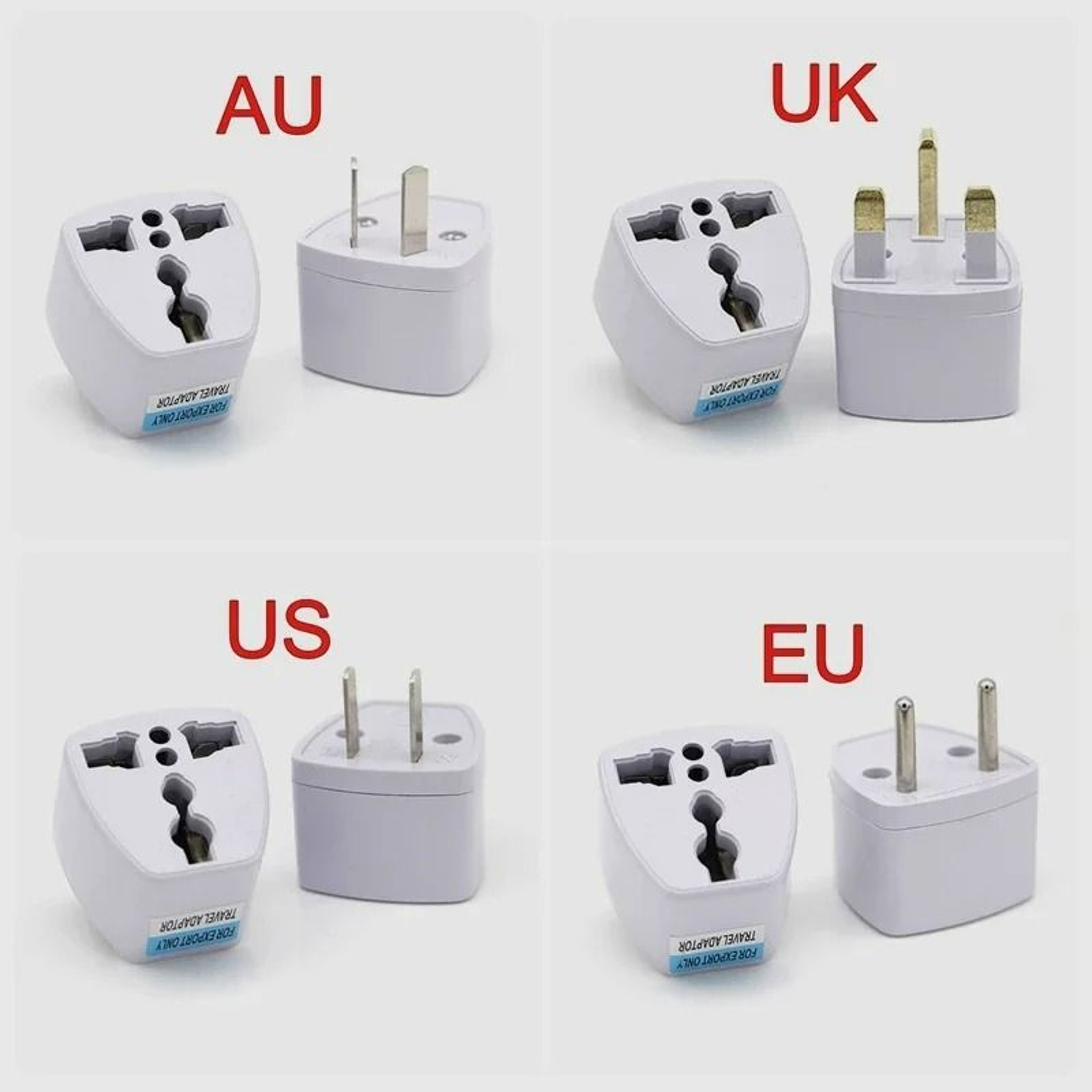 EuroLink Universal Two Pin Travel Plug Adapter 5
