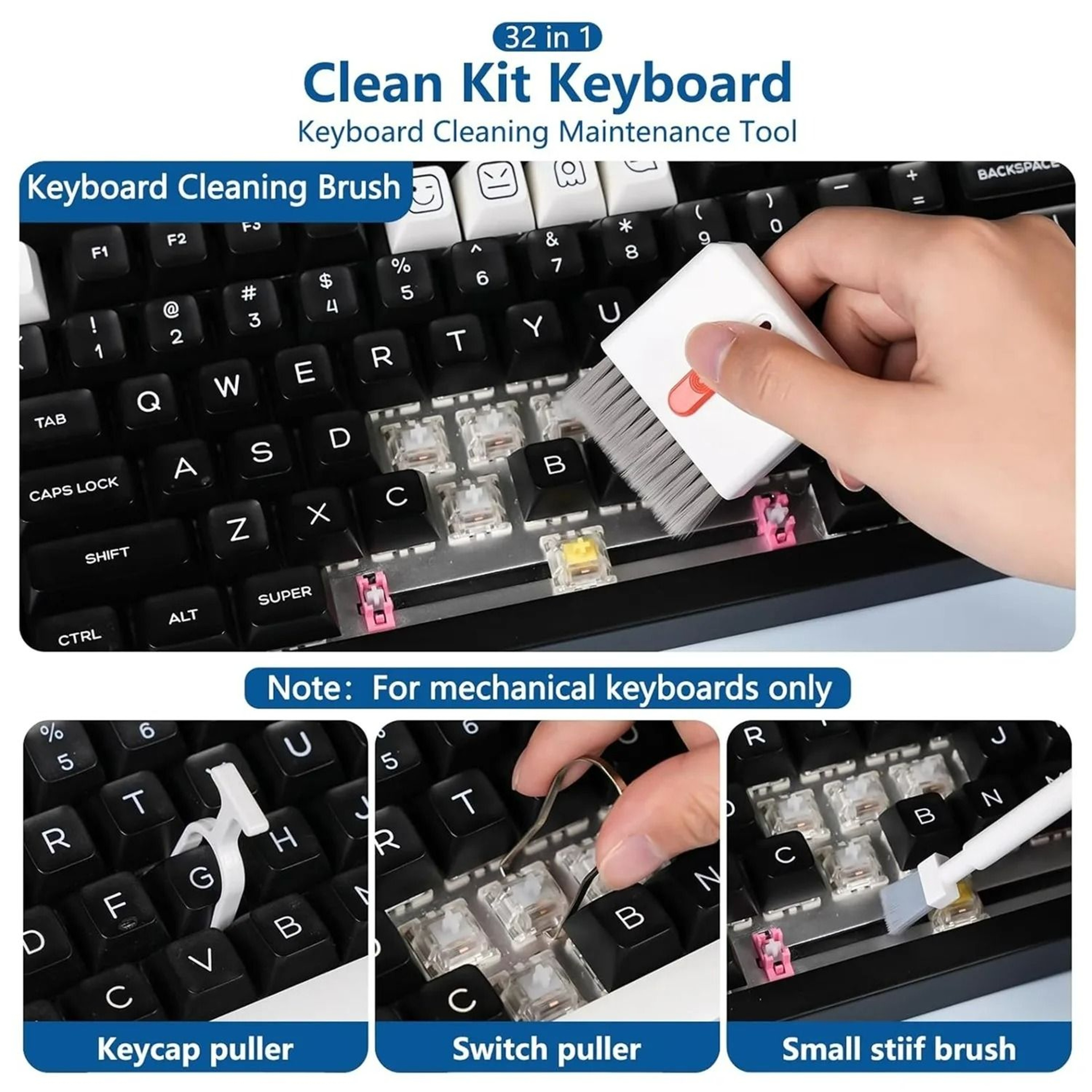 20 Or 32 Piece Precision Electronics Cleaning Kit 3