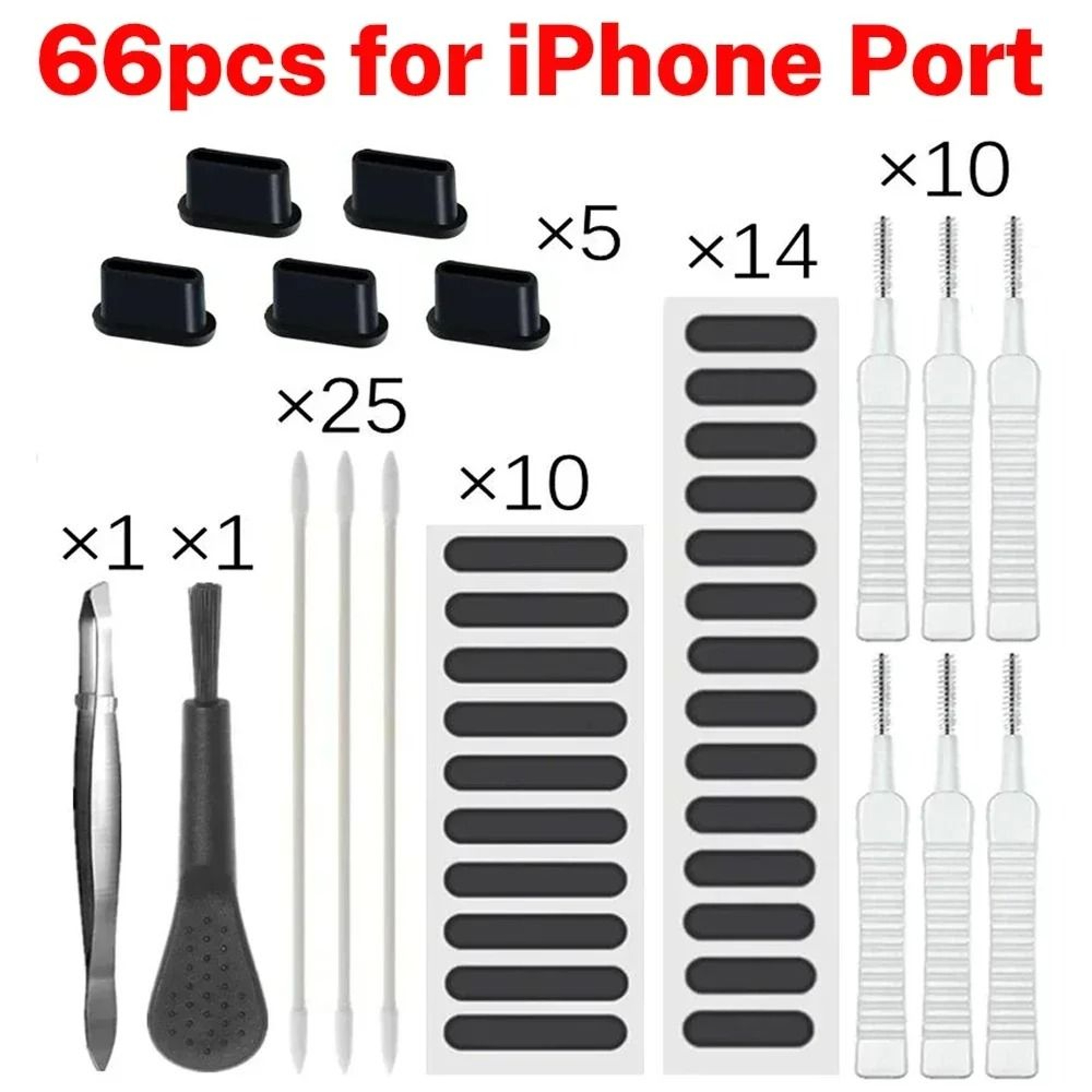 66 Piece Phone Port Care Set 8