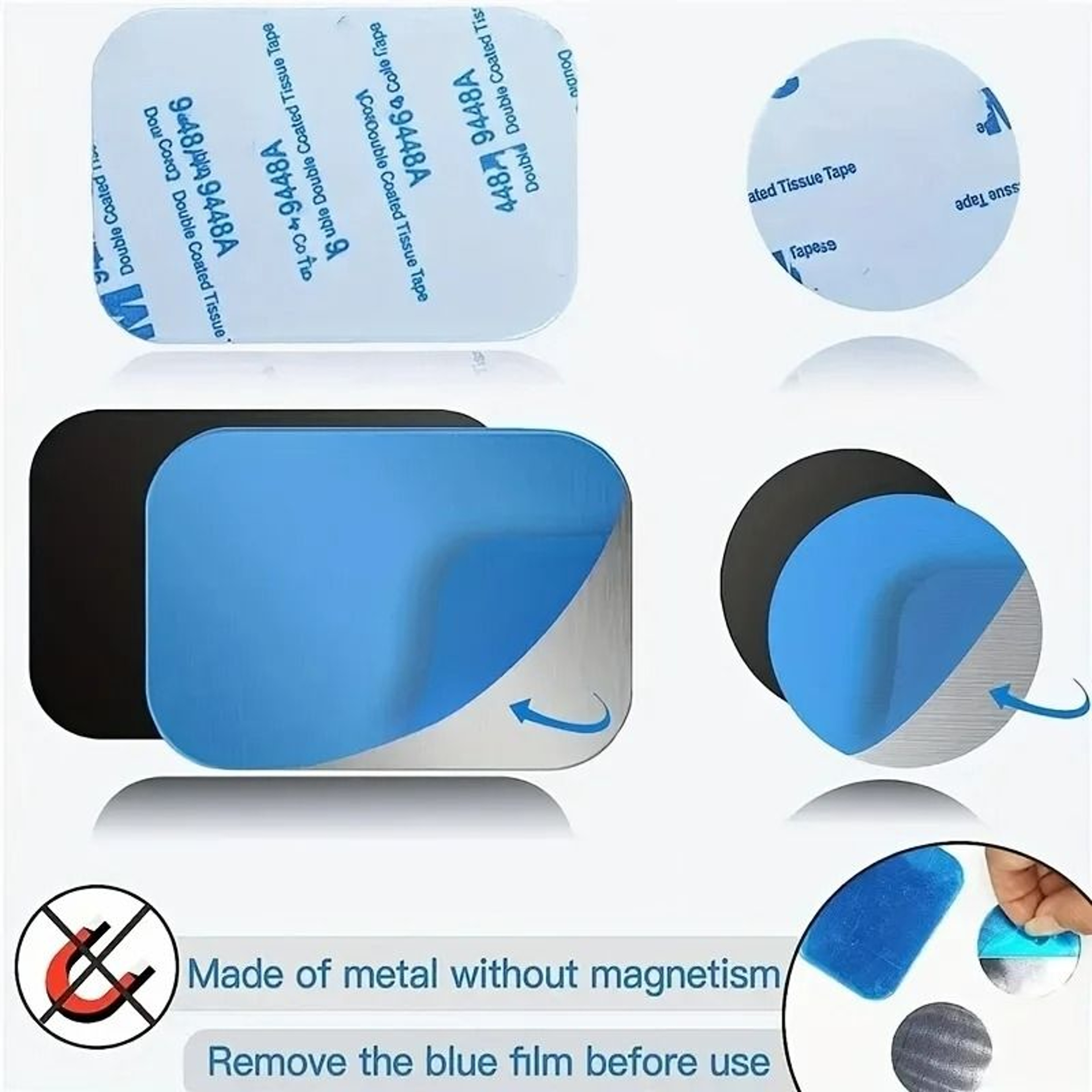 Adhesive Magnetic Mount Metal Plates 5