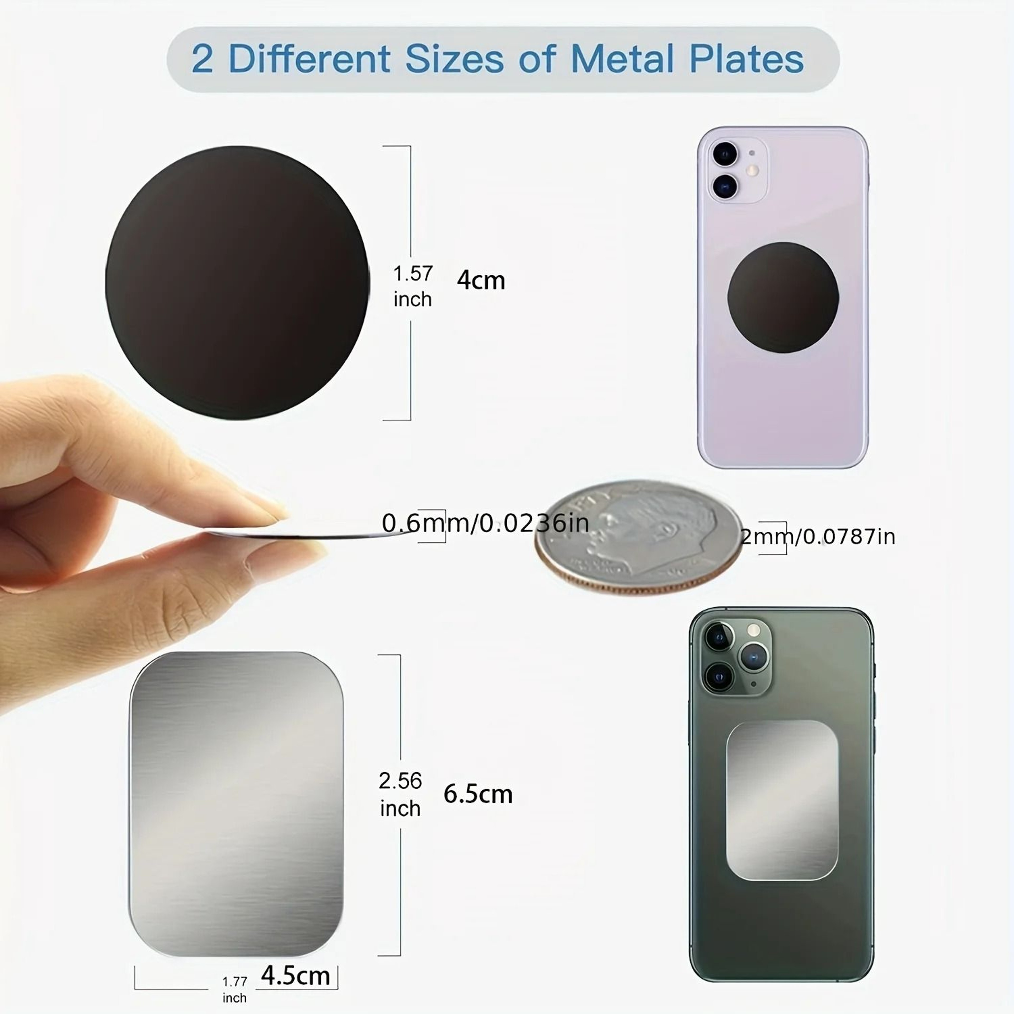 Adhesive Magnetic Mount Metal Plates 3