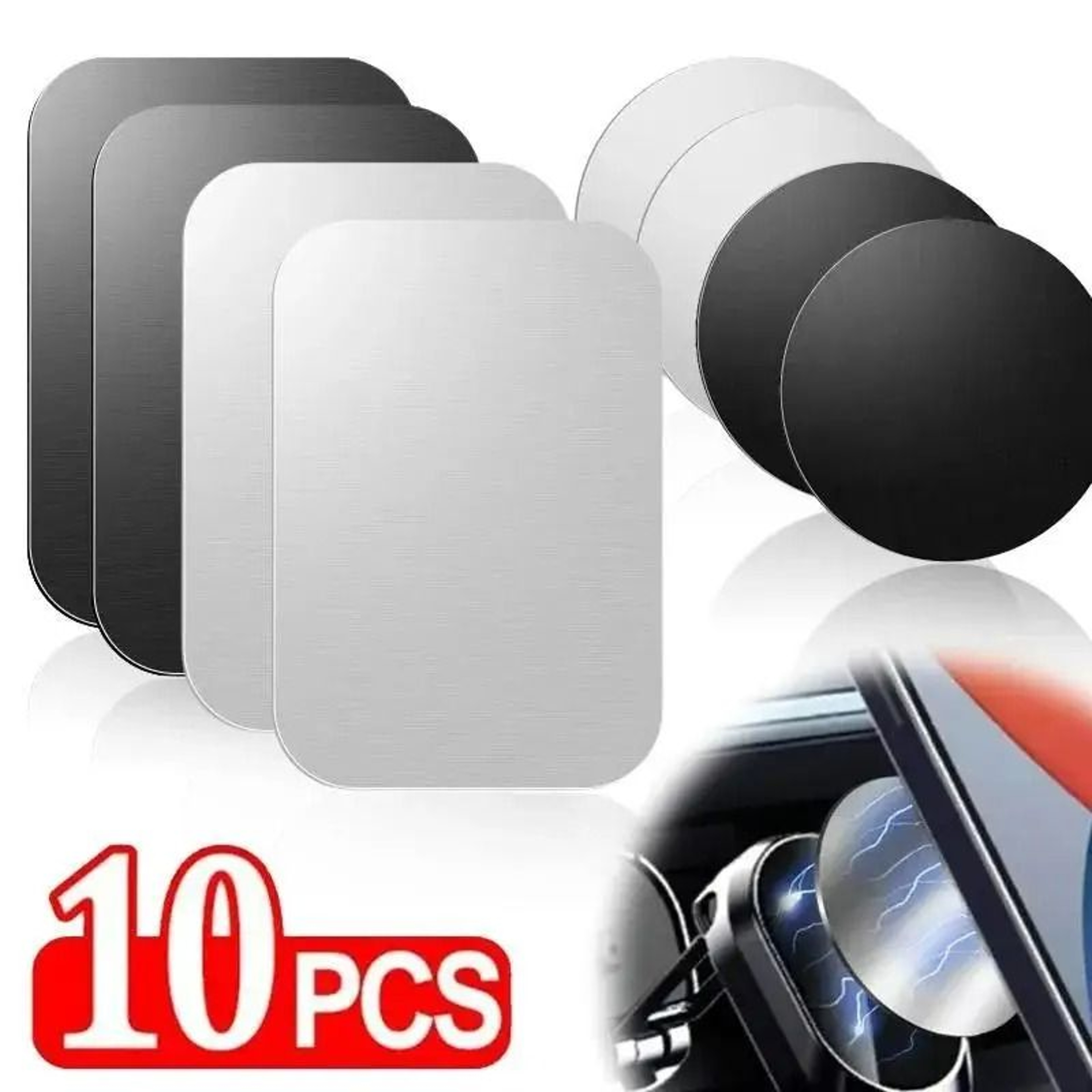 Adhesive Magnetic Mount Metal Plates 1