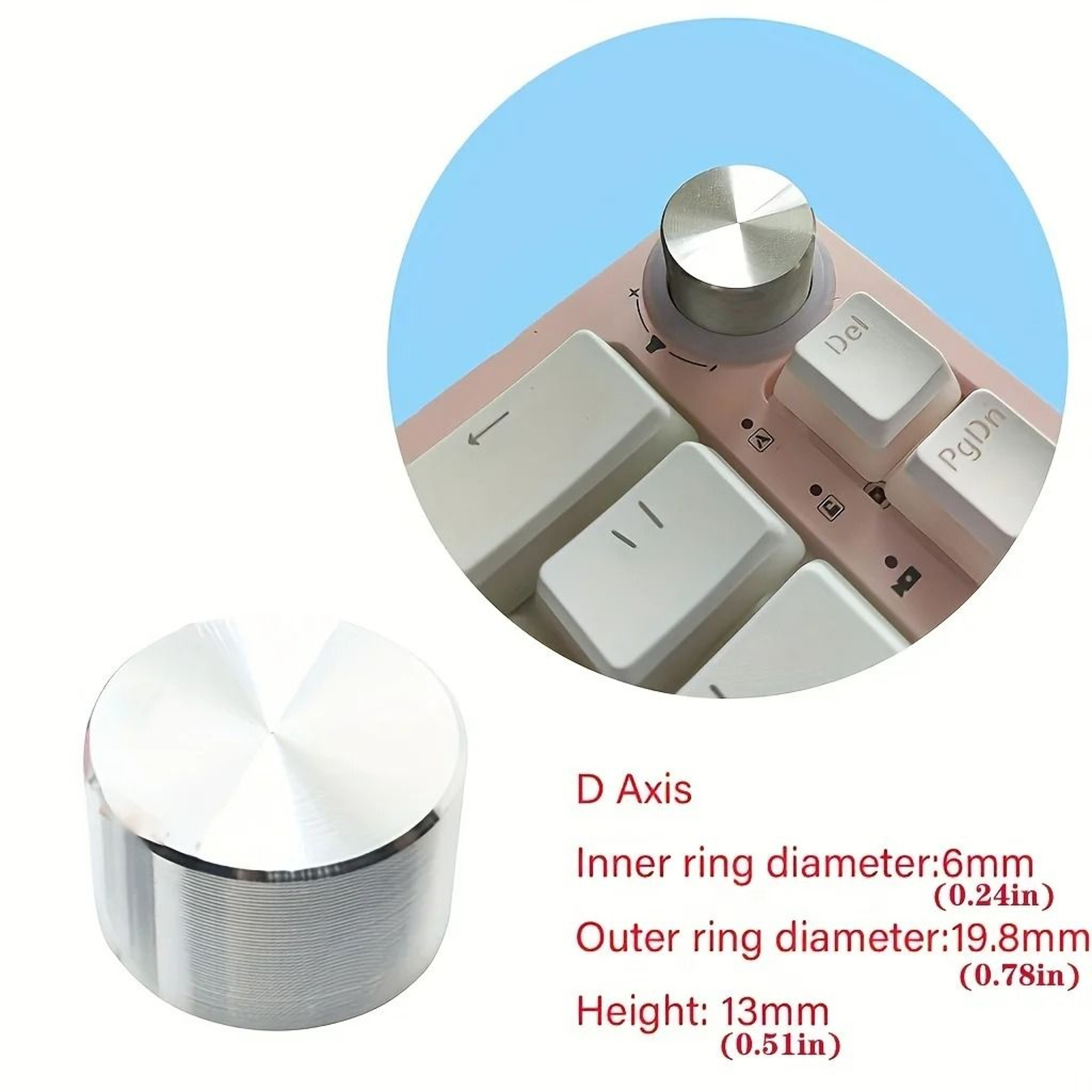 Precision Metal Keyboard Rotary Knob 7