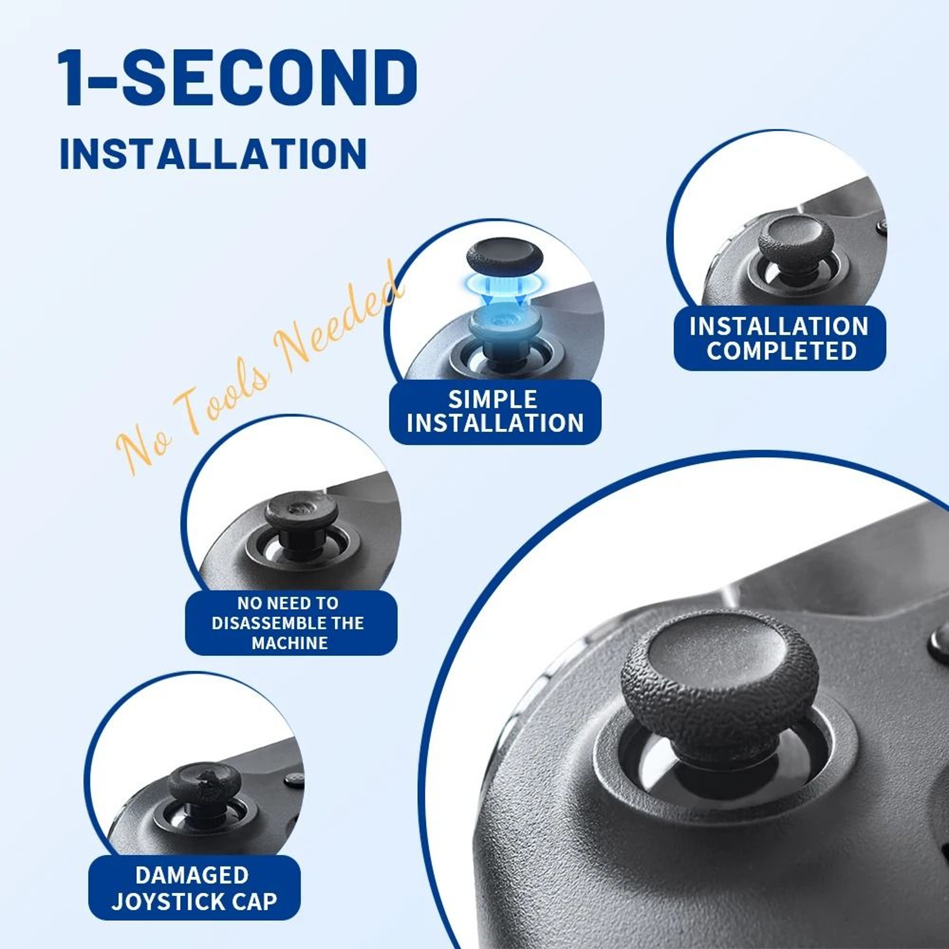 6 Piece Xbox Controller Replacement Thumbsticks 2