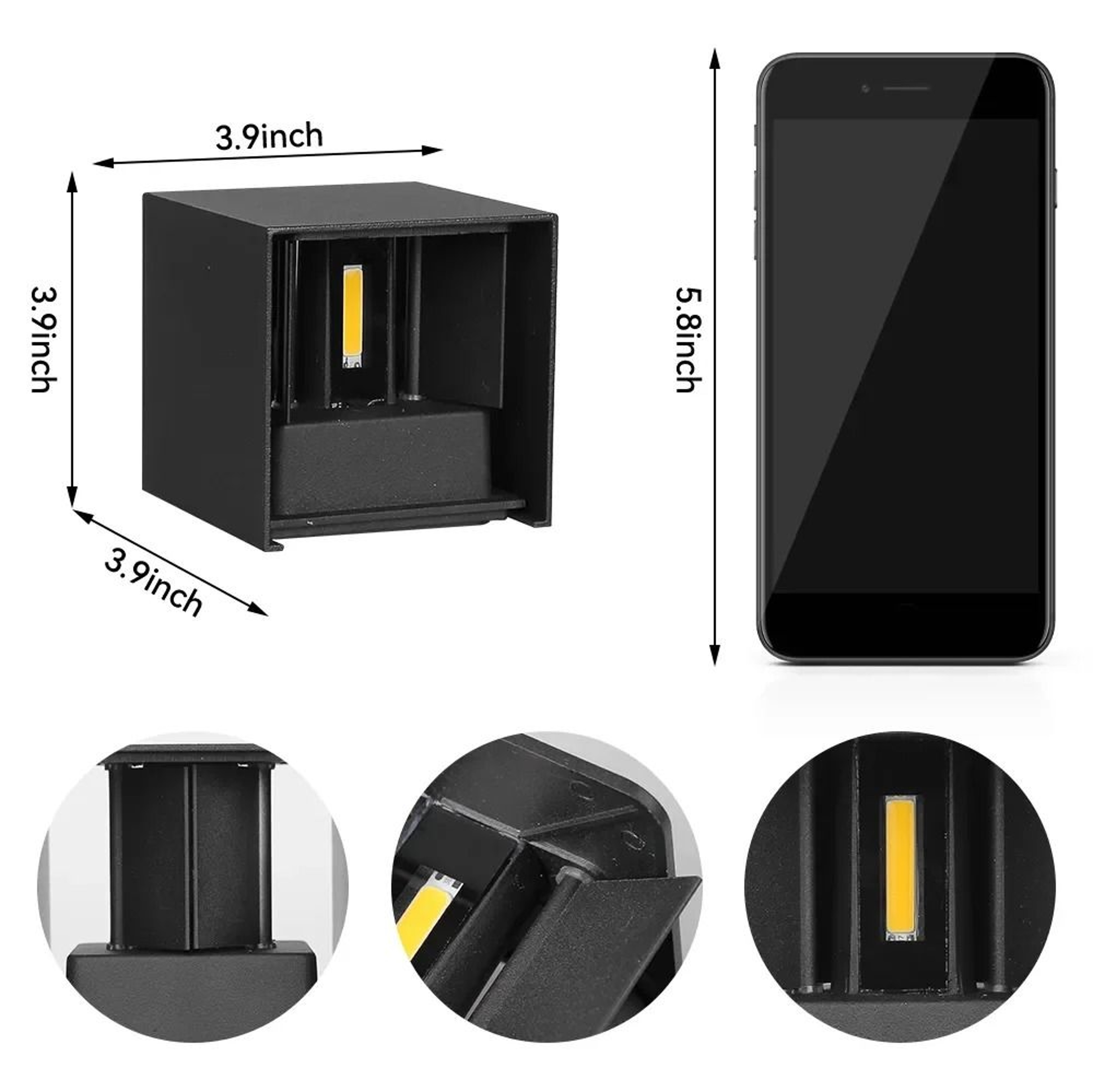 Modern Nordic 7W Waterproof Wall Light 5
