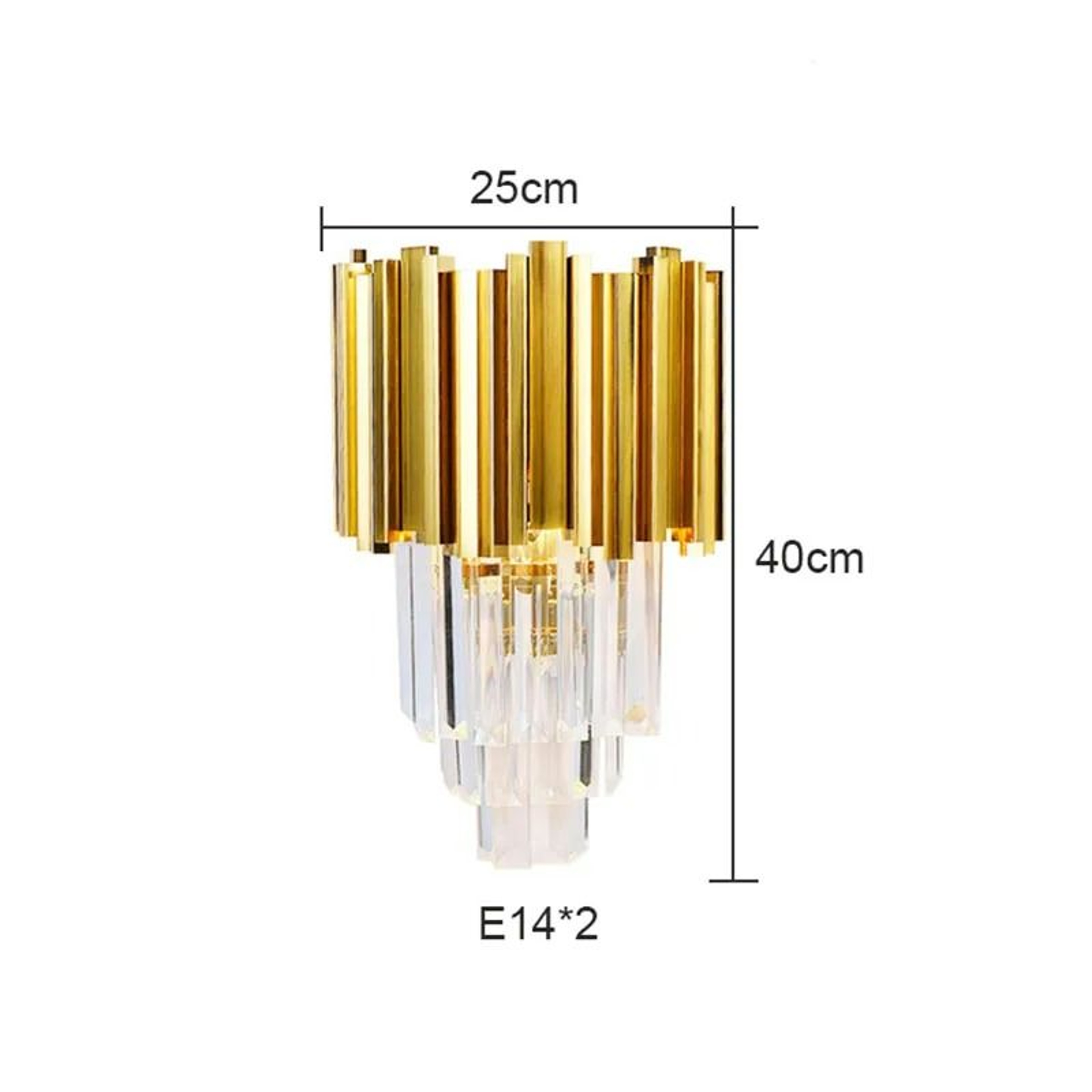 Golden Branch Crystal E14 Wall Sconce 6