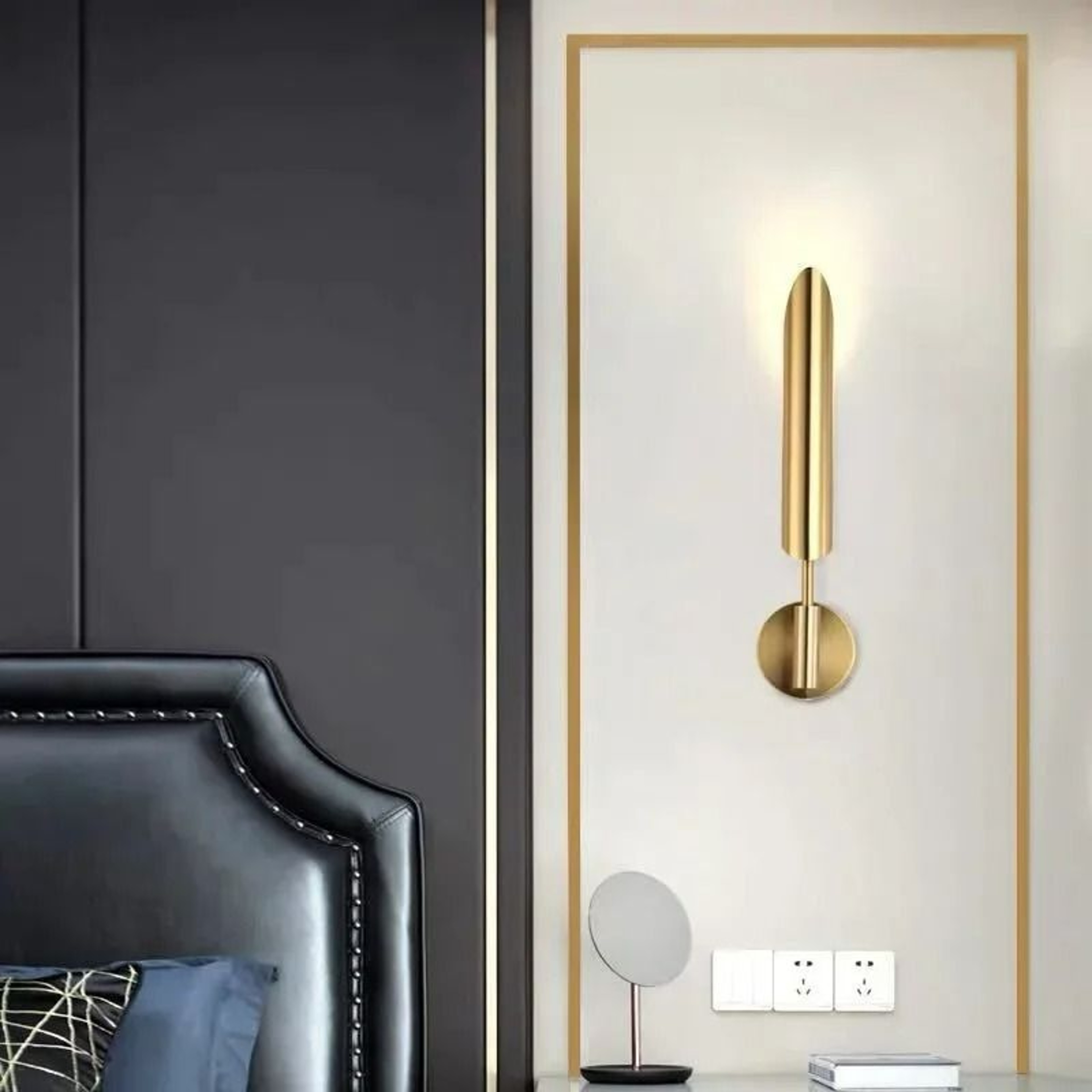 Solara Gold Inclined Wall Lamp 2