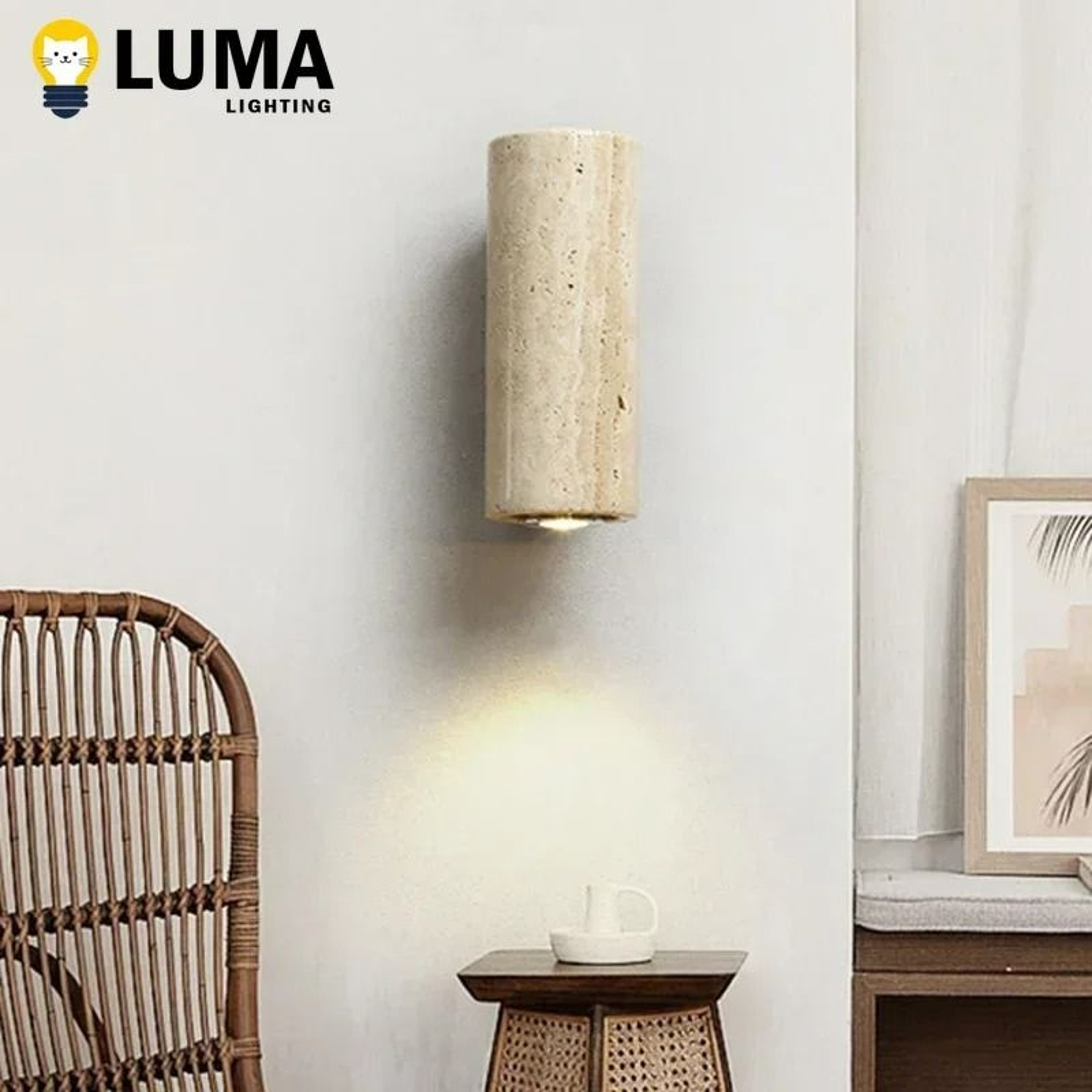 Serein Travertine Up Down Sconce 2