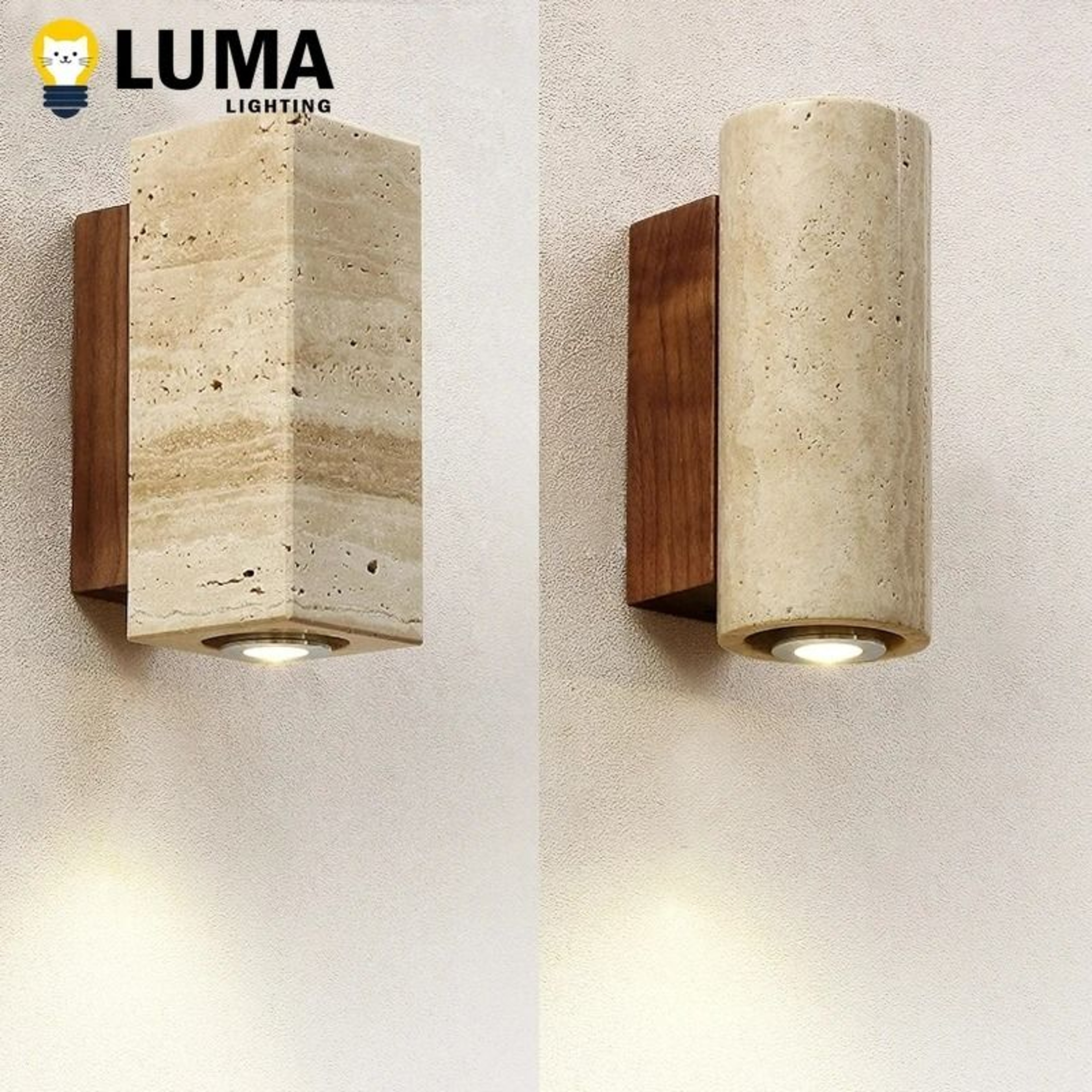 Serein Travertine Up Down Sconce 1