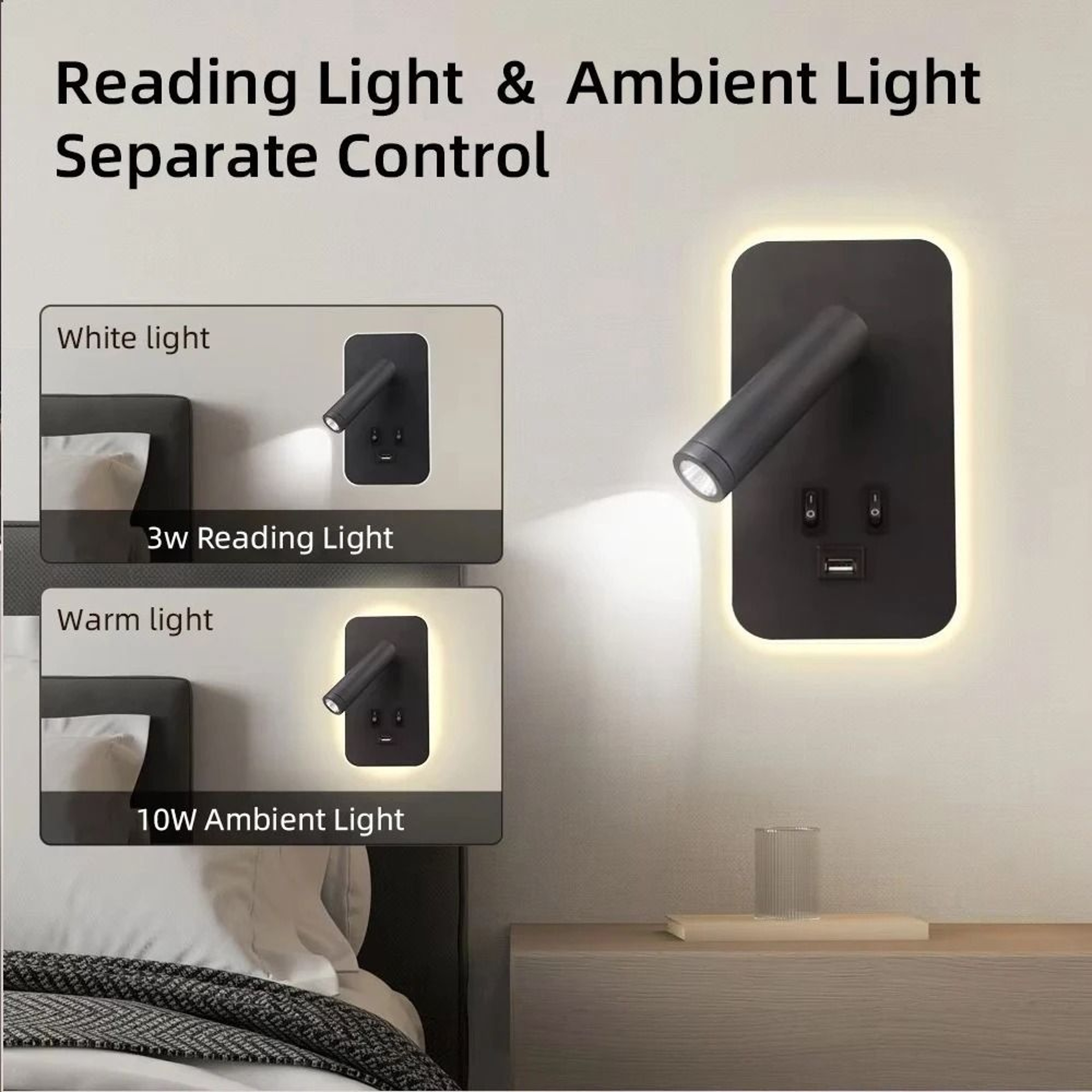 Pivot USB Bedside Reading Lamp 1
