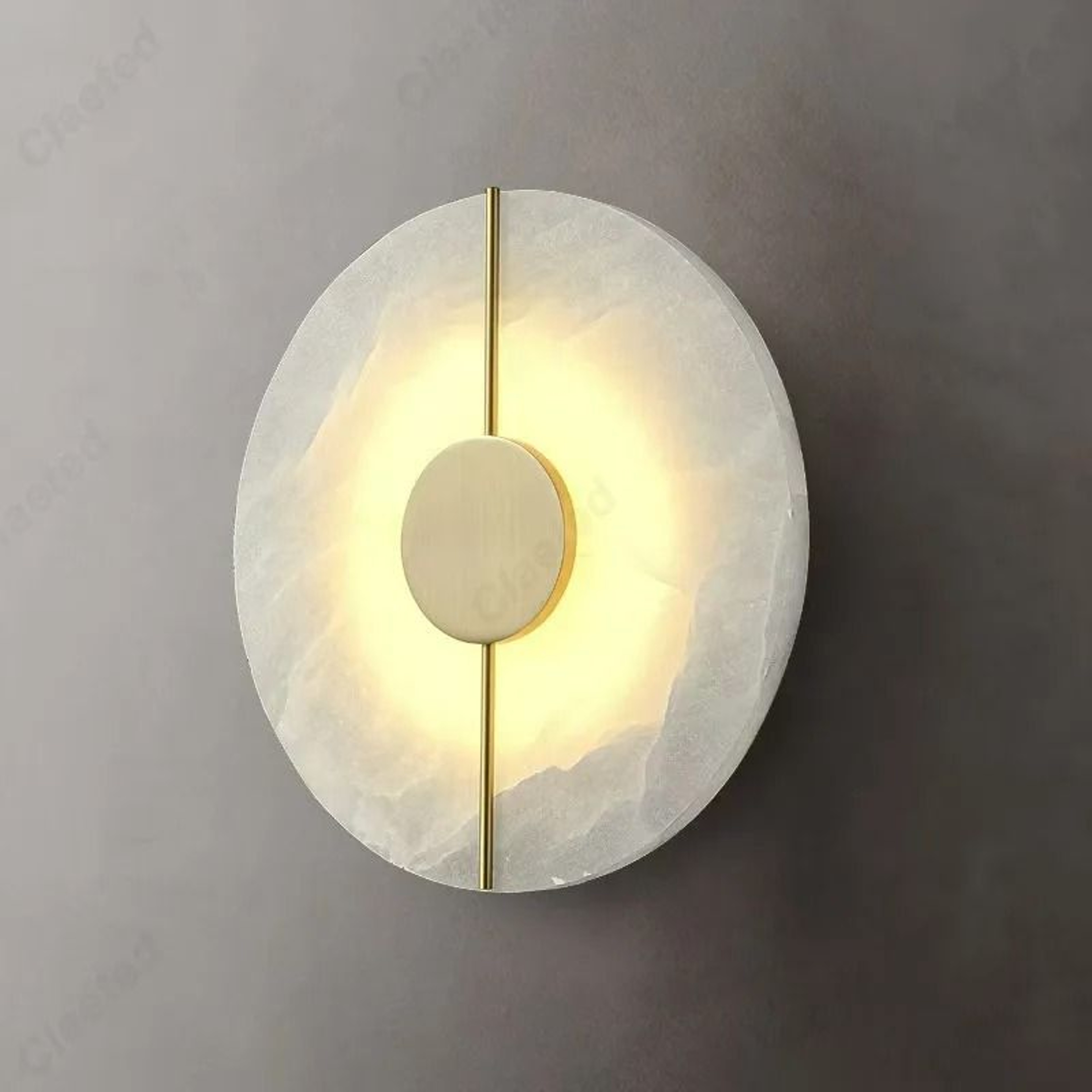 Halo Round Marble Wall Light 3