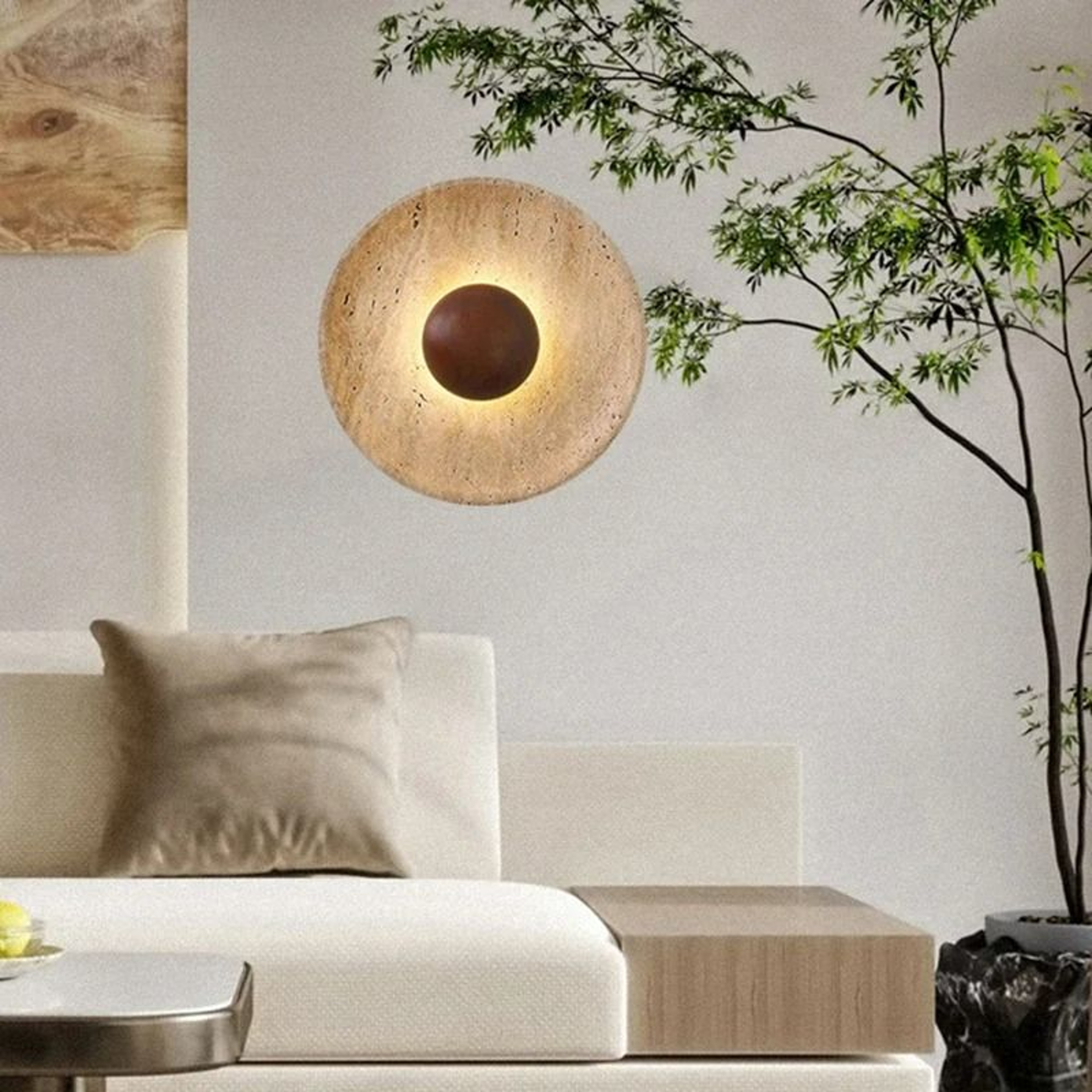 Terrawood Stone Ambient Wall Light 0