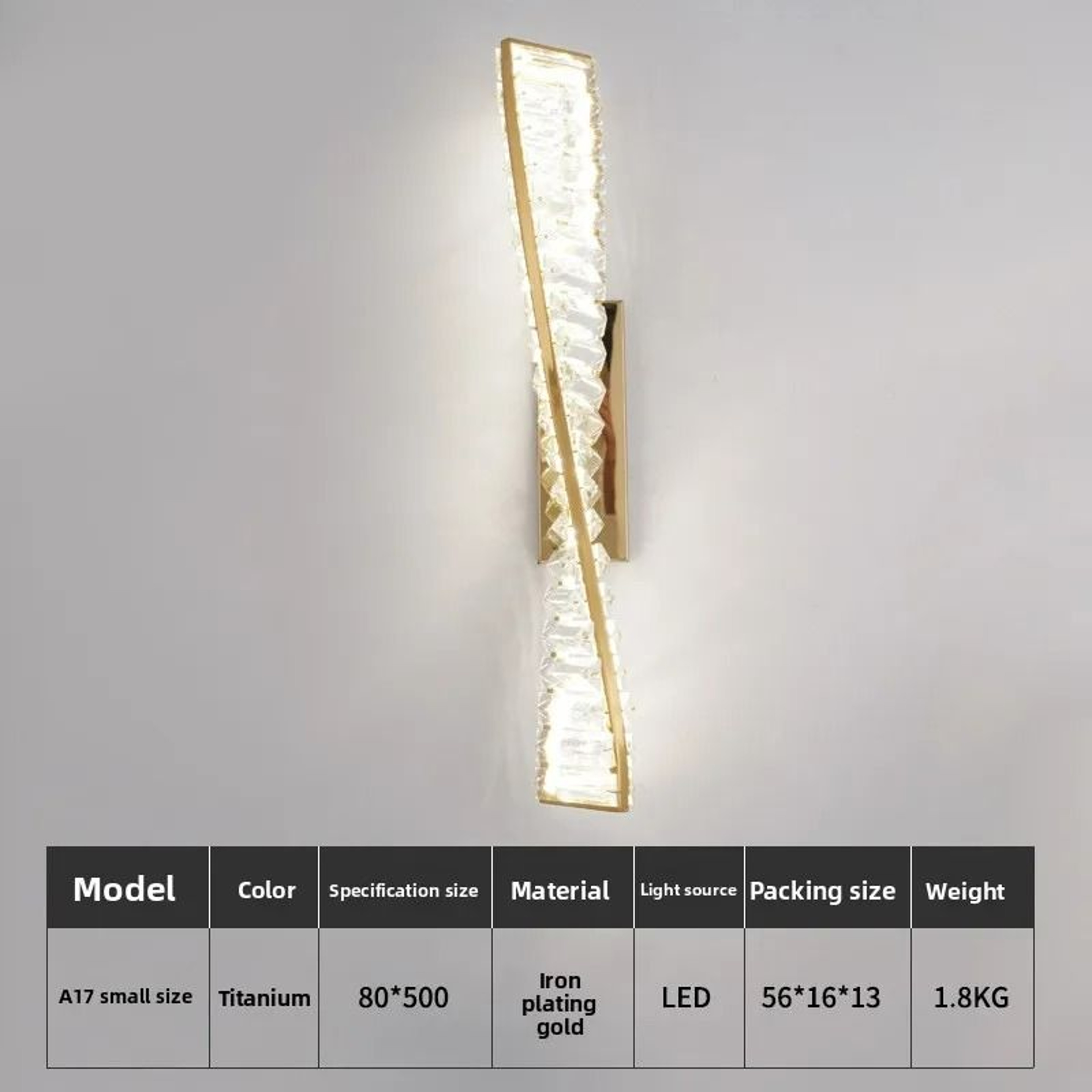 Crystelle Radiant LED Wall Lamp 4
