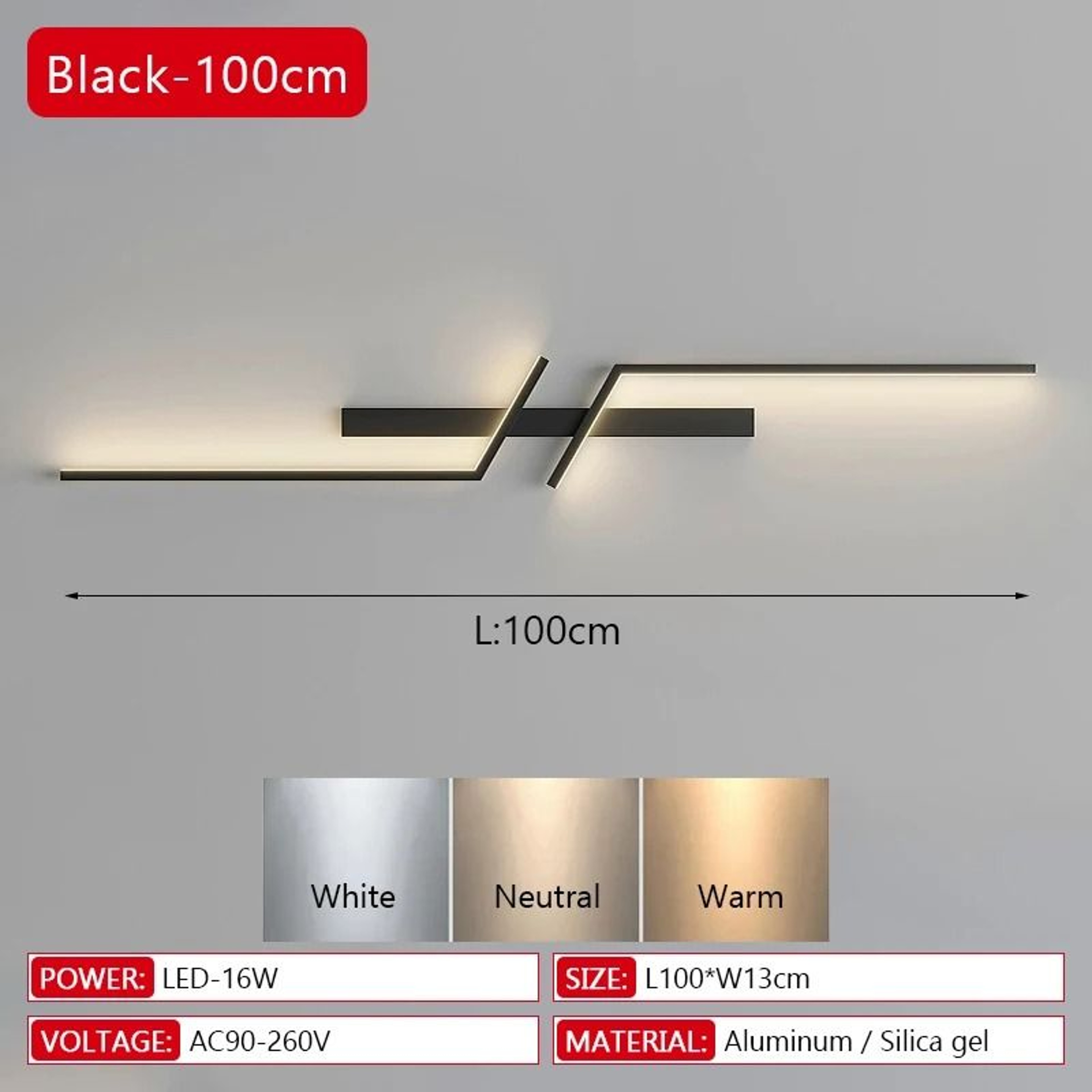 Linelux Slim LED Wall Sconce 7