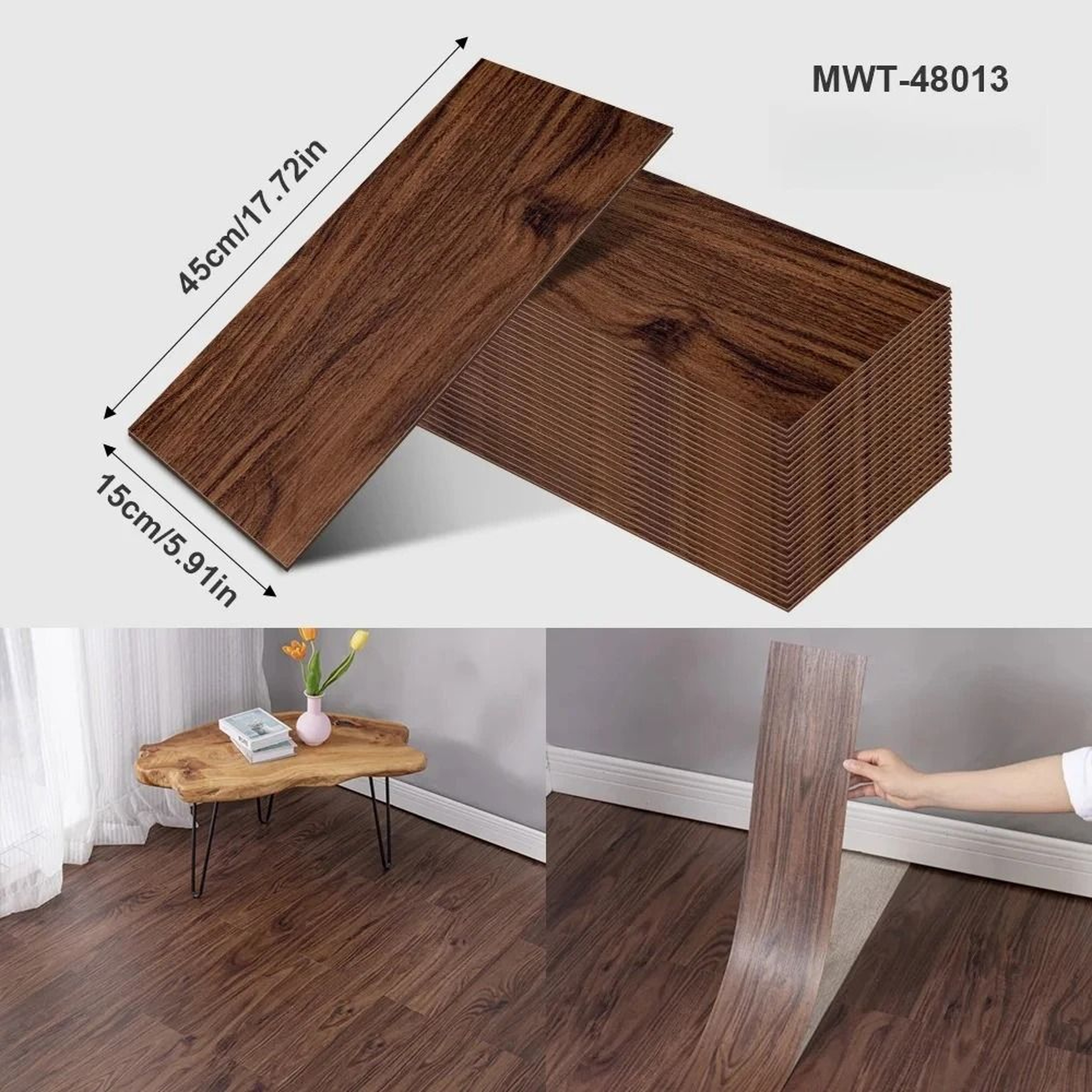 Oakwood Peel And Stick Decor Tiles 15