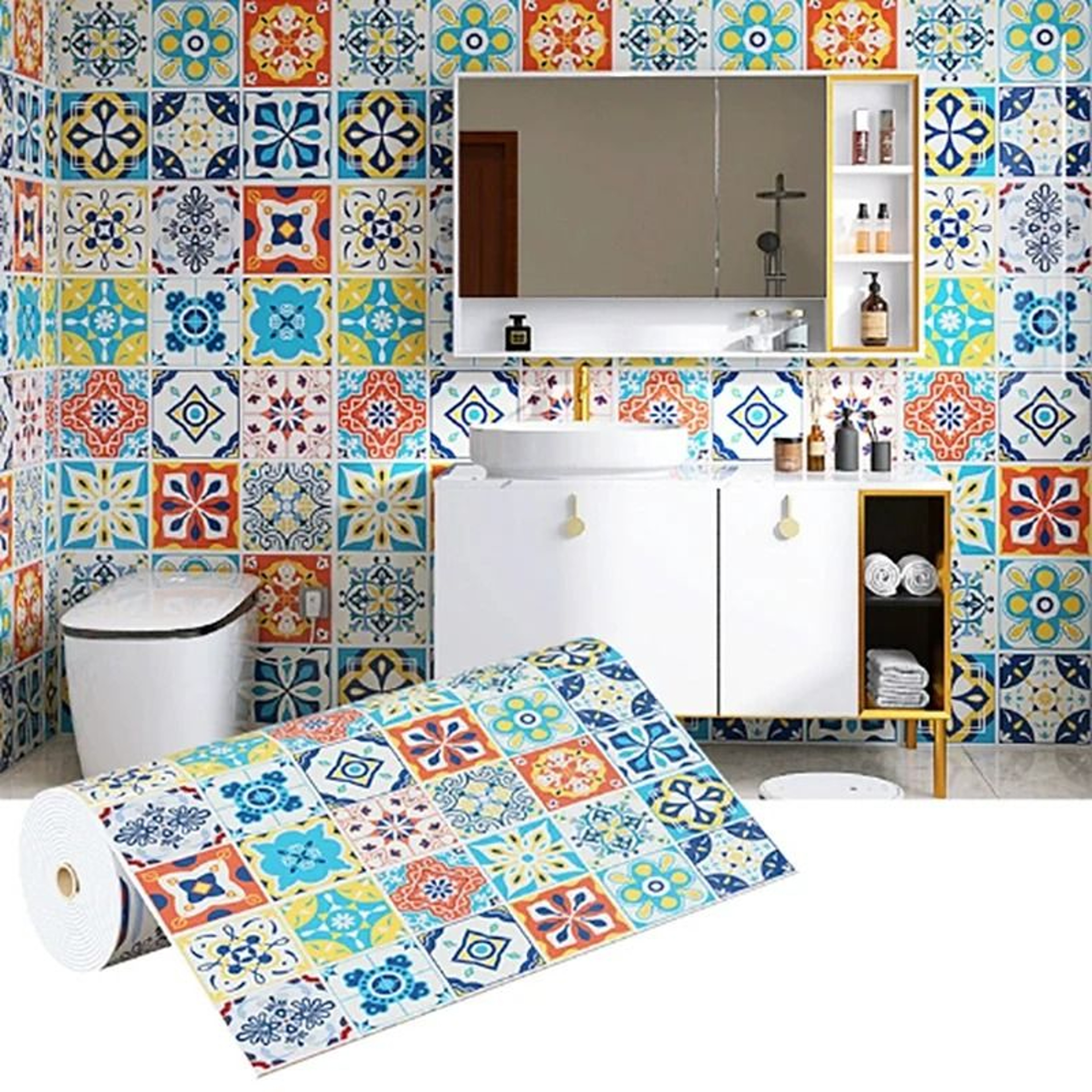 EuroLuxe Waterproof Adhesive Wallpaper 0