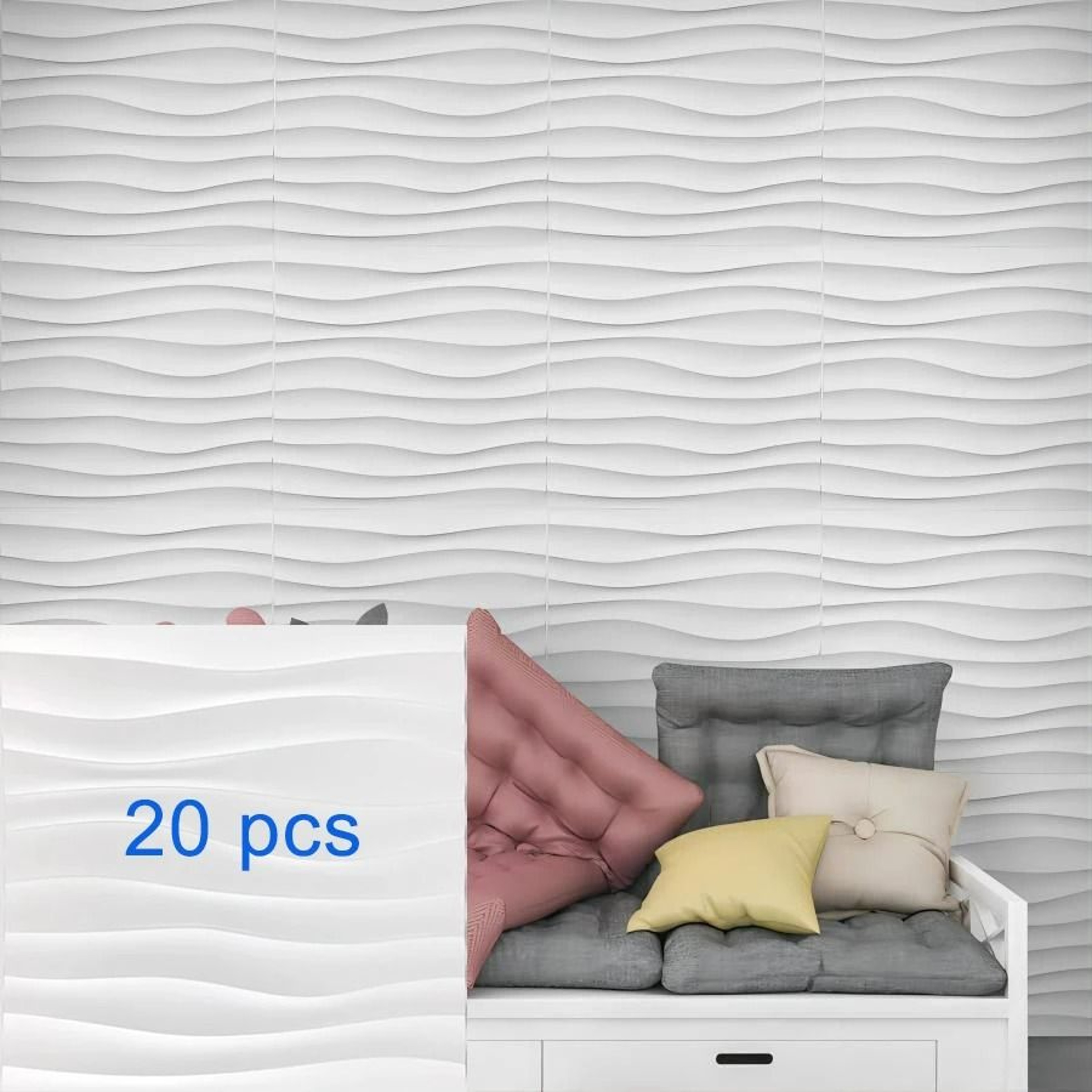 DimensionWave Textured Wall Panel Set 15