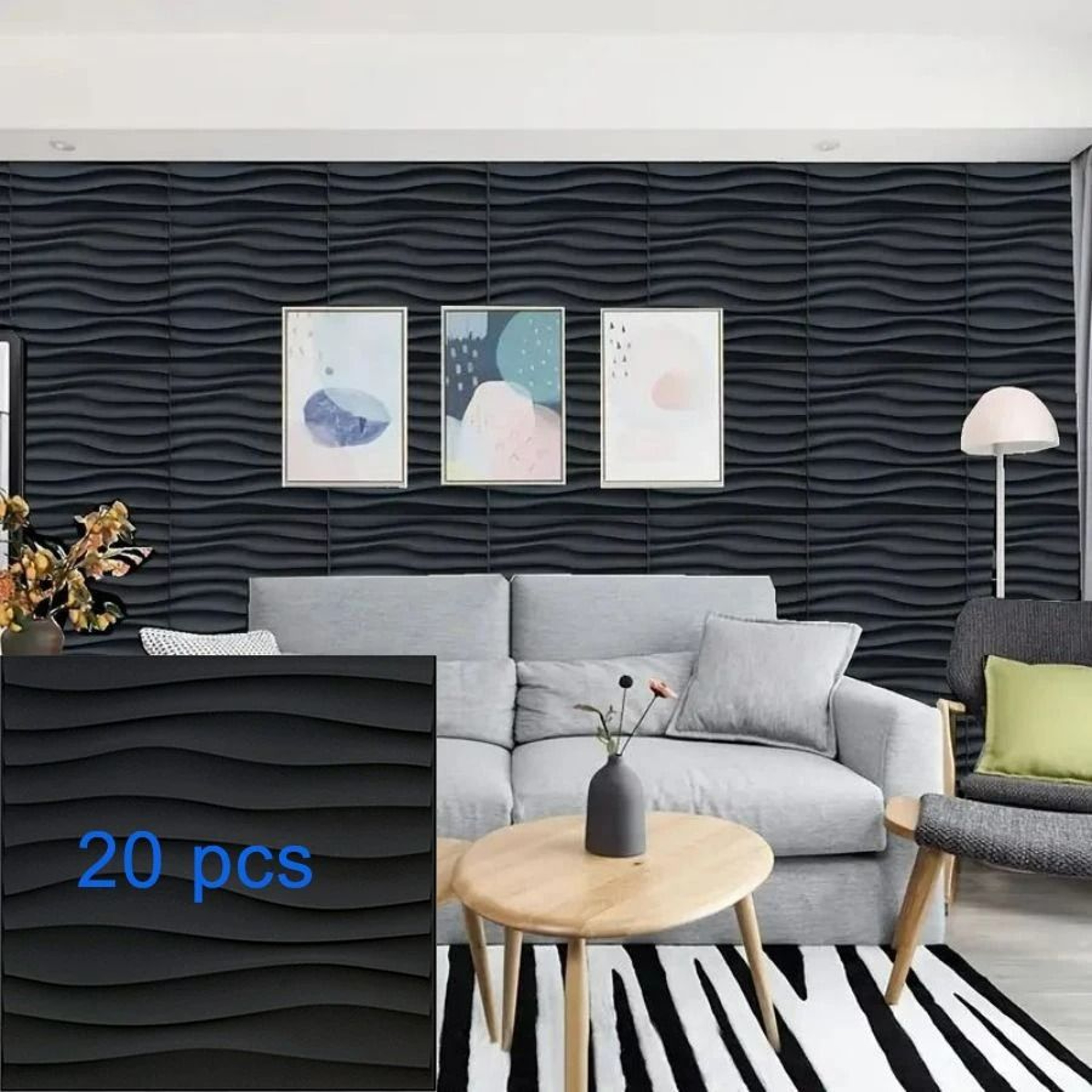 DimensionWave Textured Wall Panel Set 13