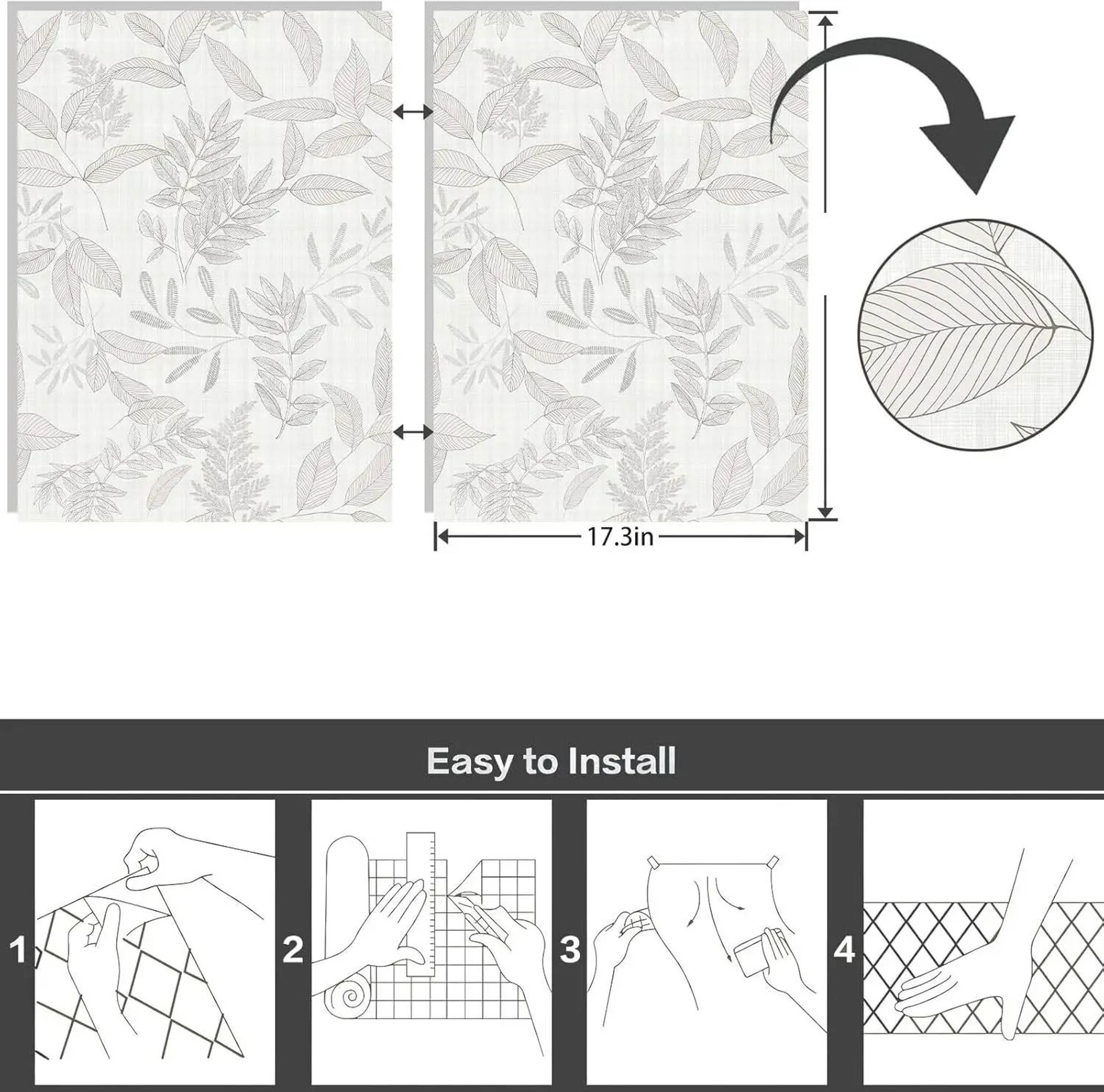 Verdant Boho Leaf Wallpaper 5