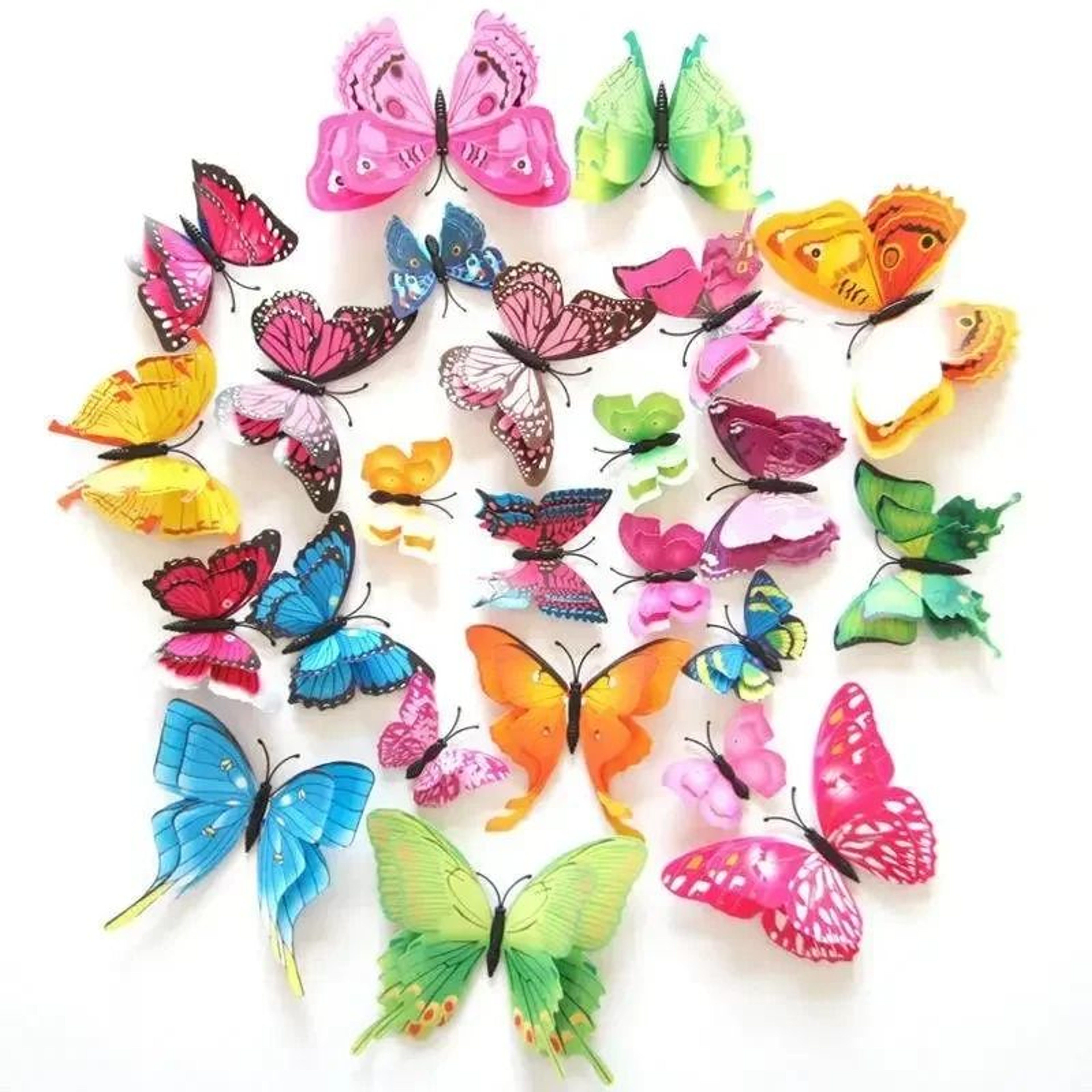 FlutterPop Colorful Butterfly Decal Set 8