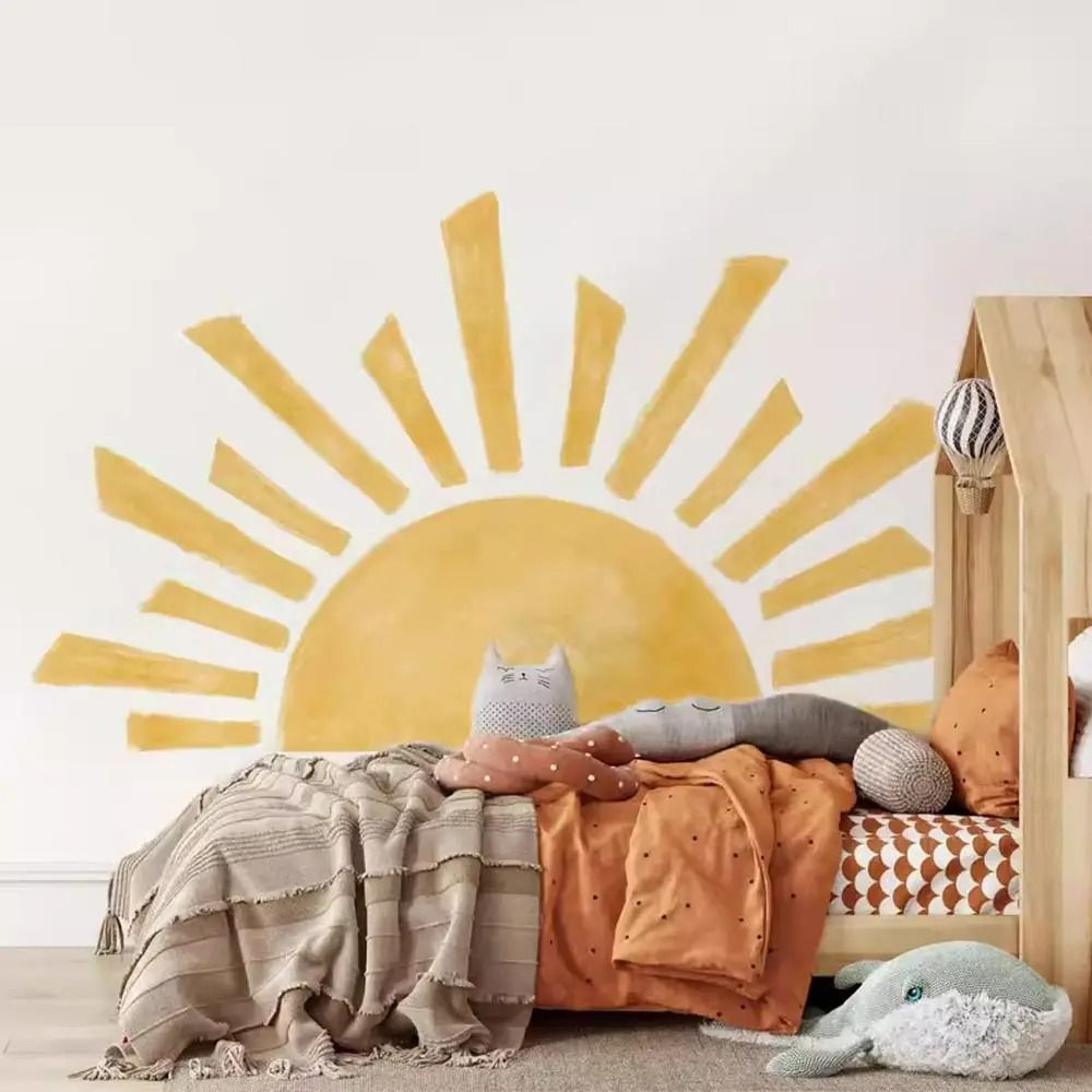 Sunrise Boho Nursery Wall Decal 1