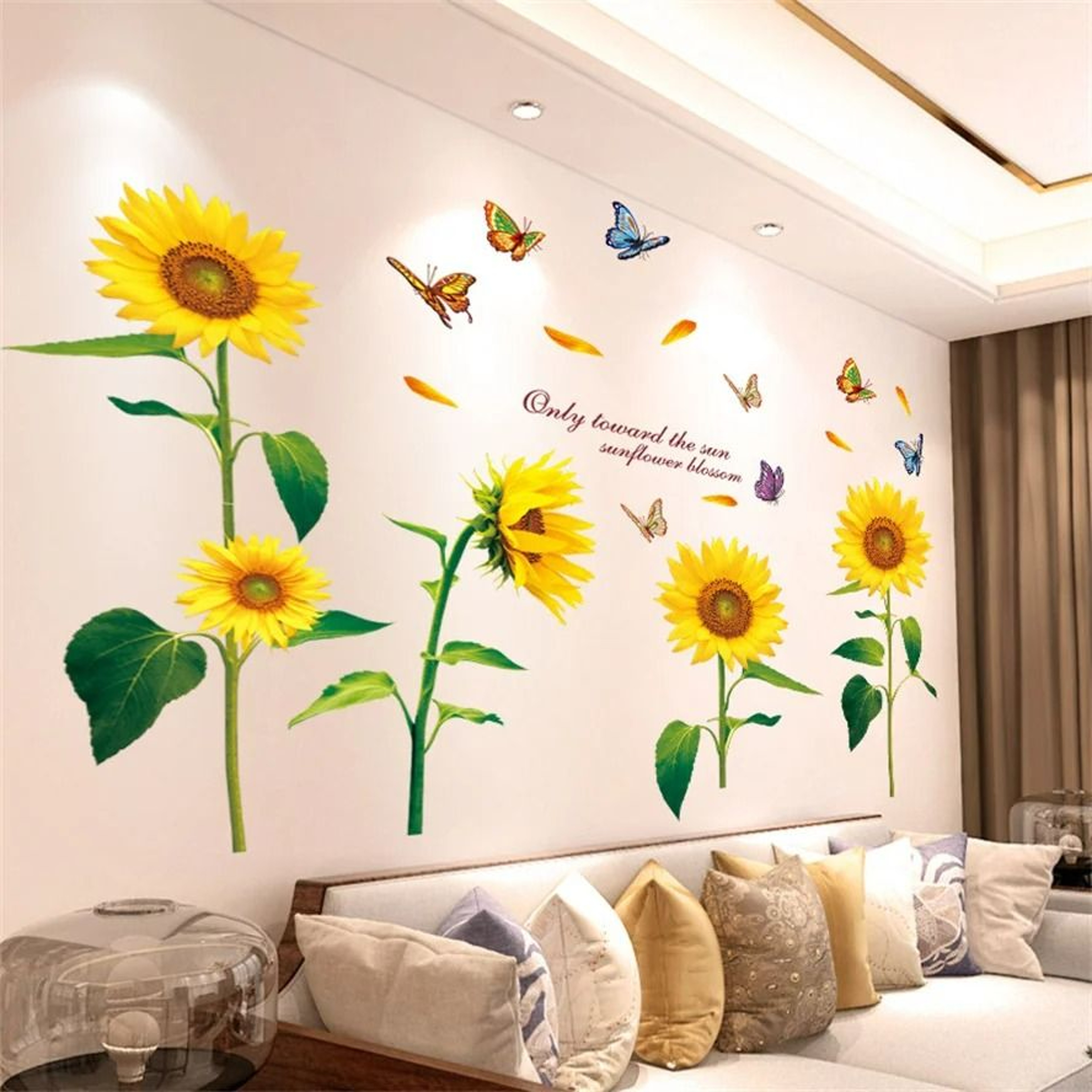Lavender Meadow Butterfly Wall Decals 3