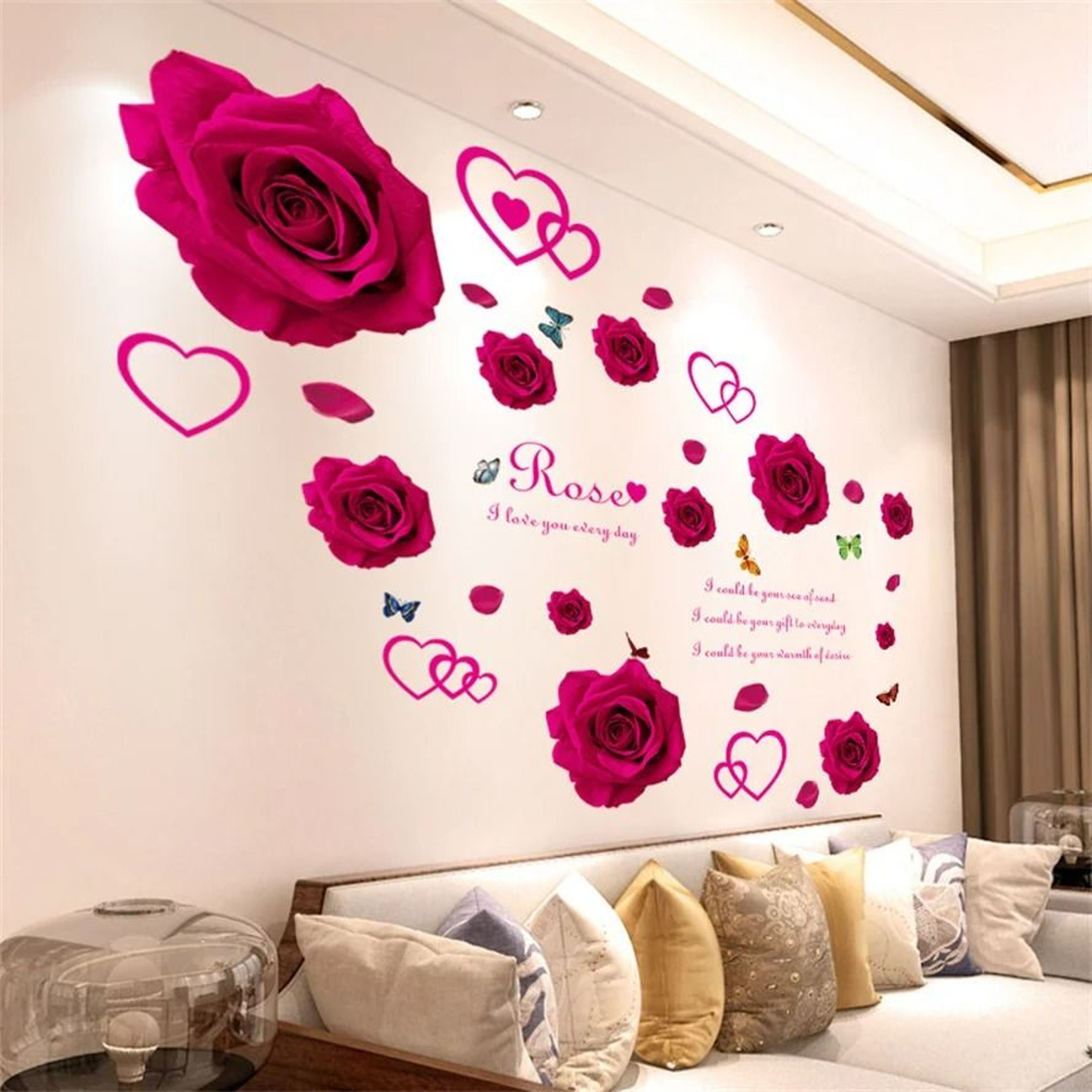Lavender Meadow Butterfly Wall Decals 2