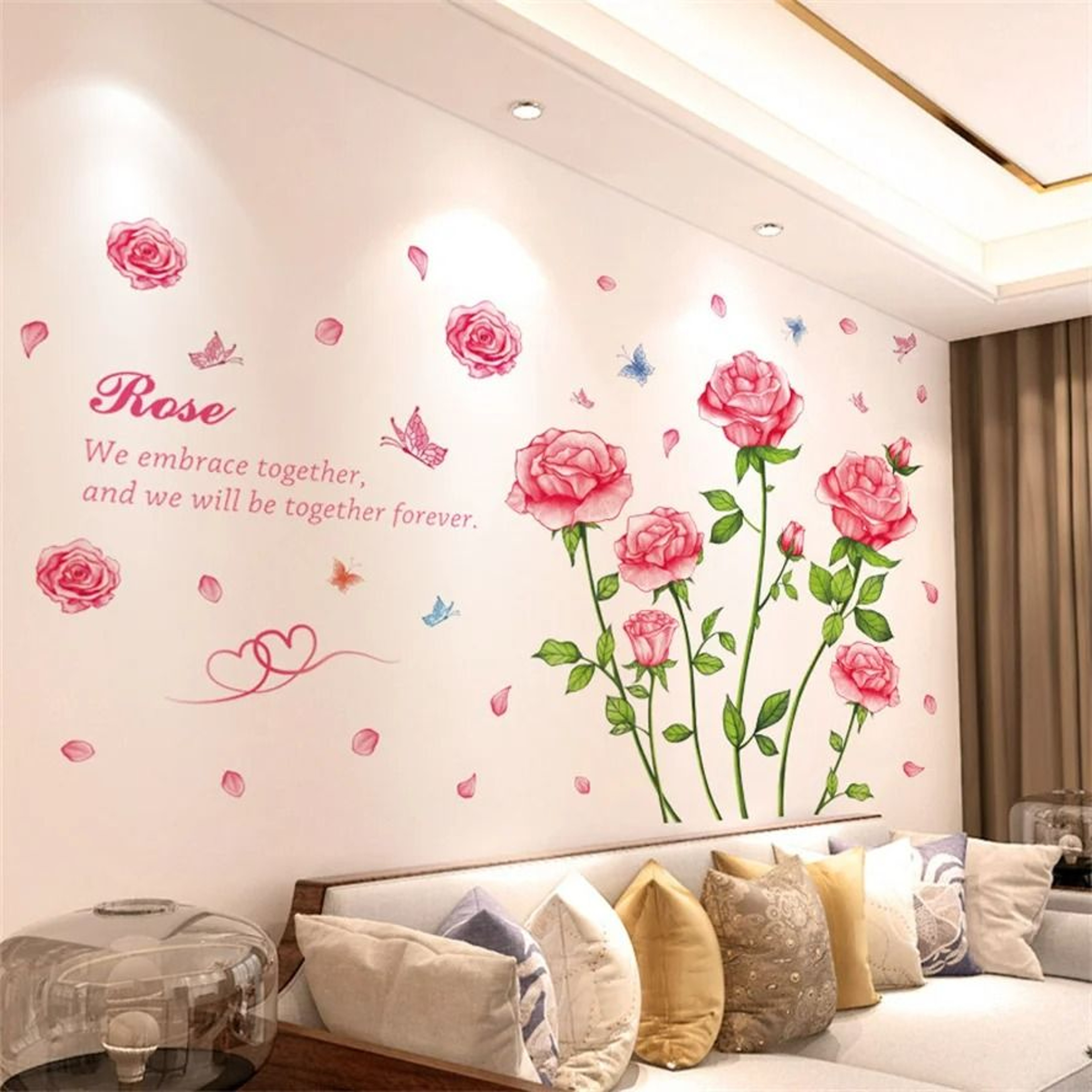 Lavender Meadow Butterfly Wall Decals 18