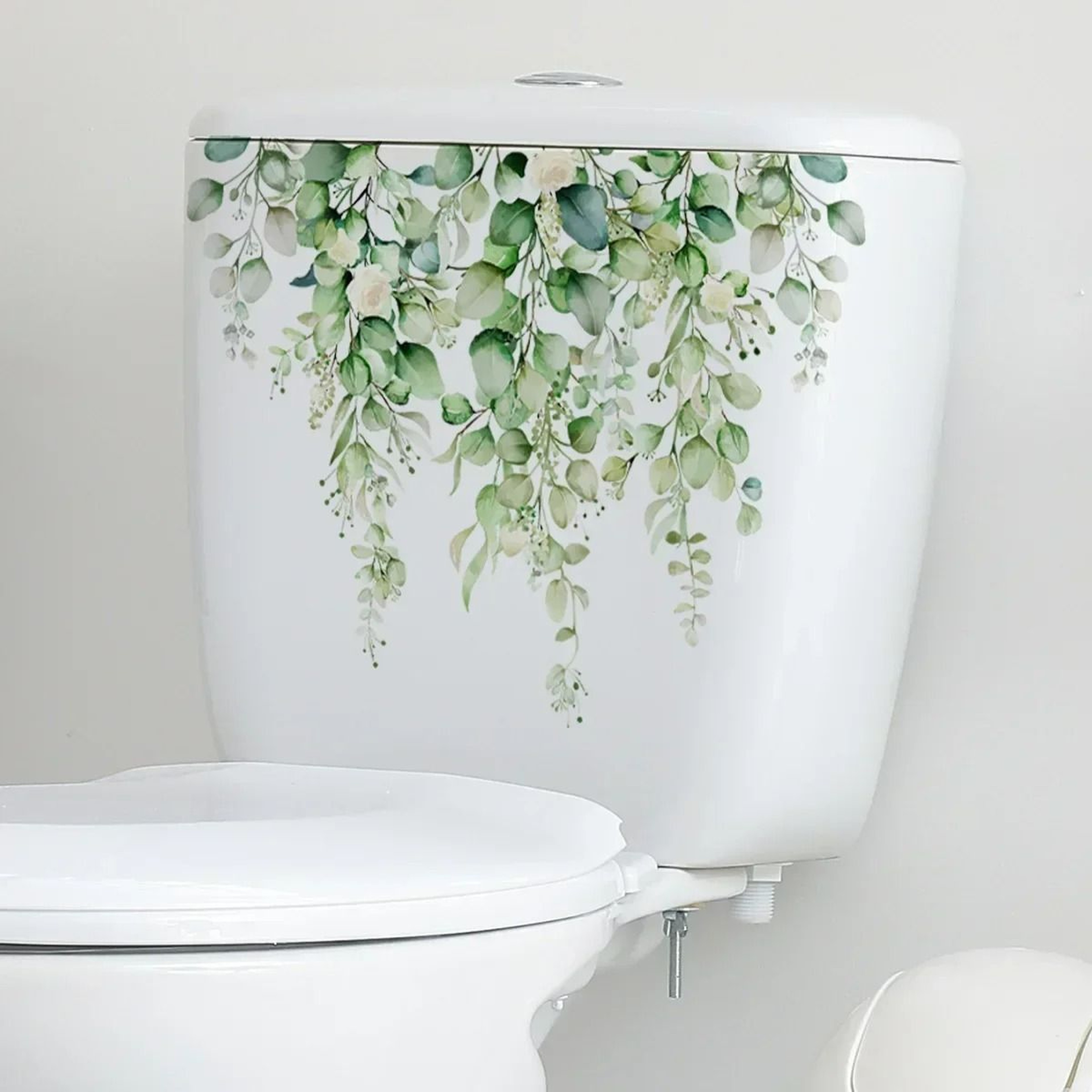 LeafLush Botanical Toilet Decor Stickers 12