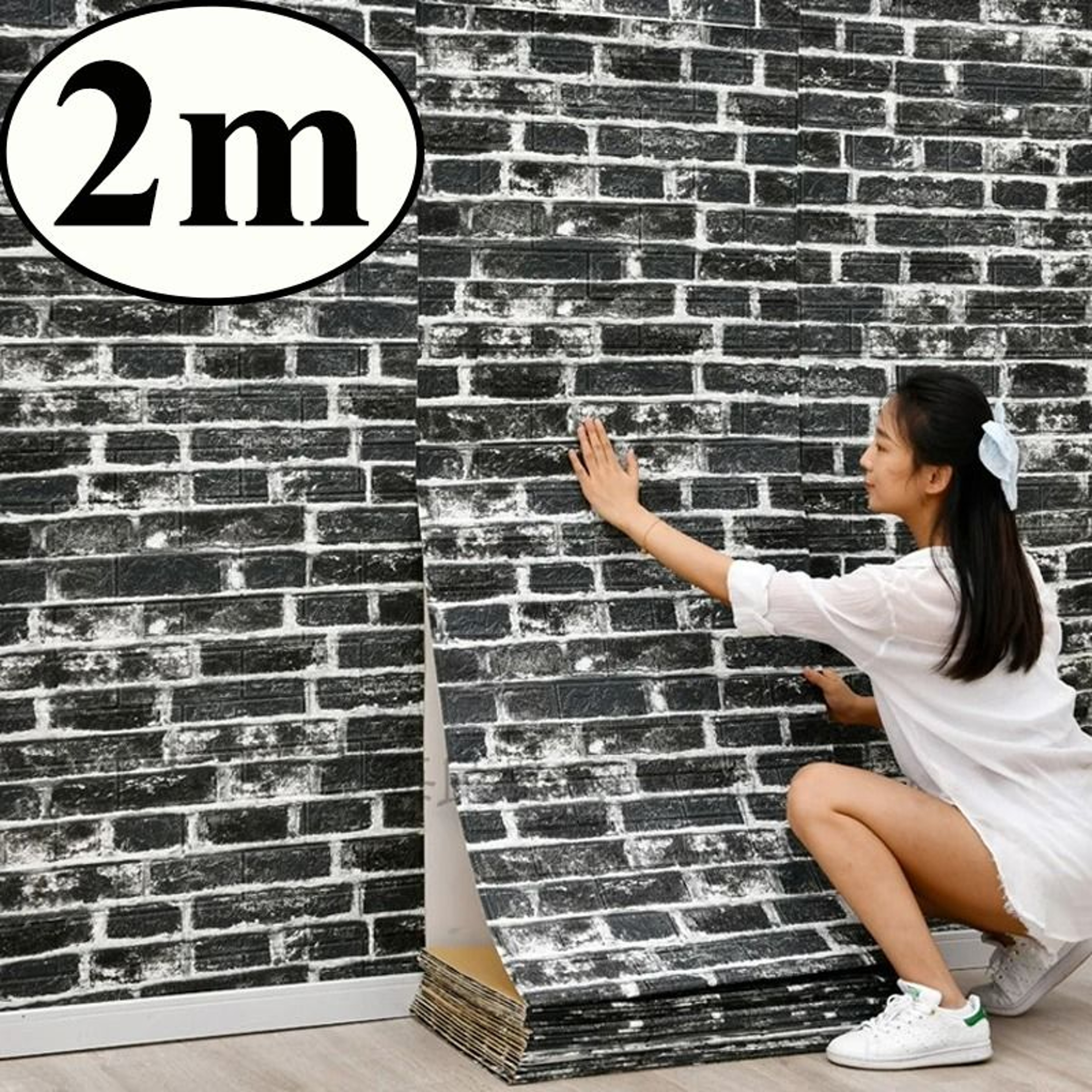 BrickHaven Retro 3D Wallcovering 0