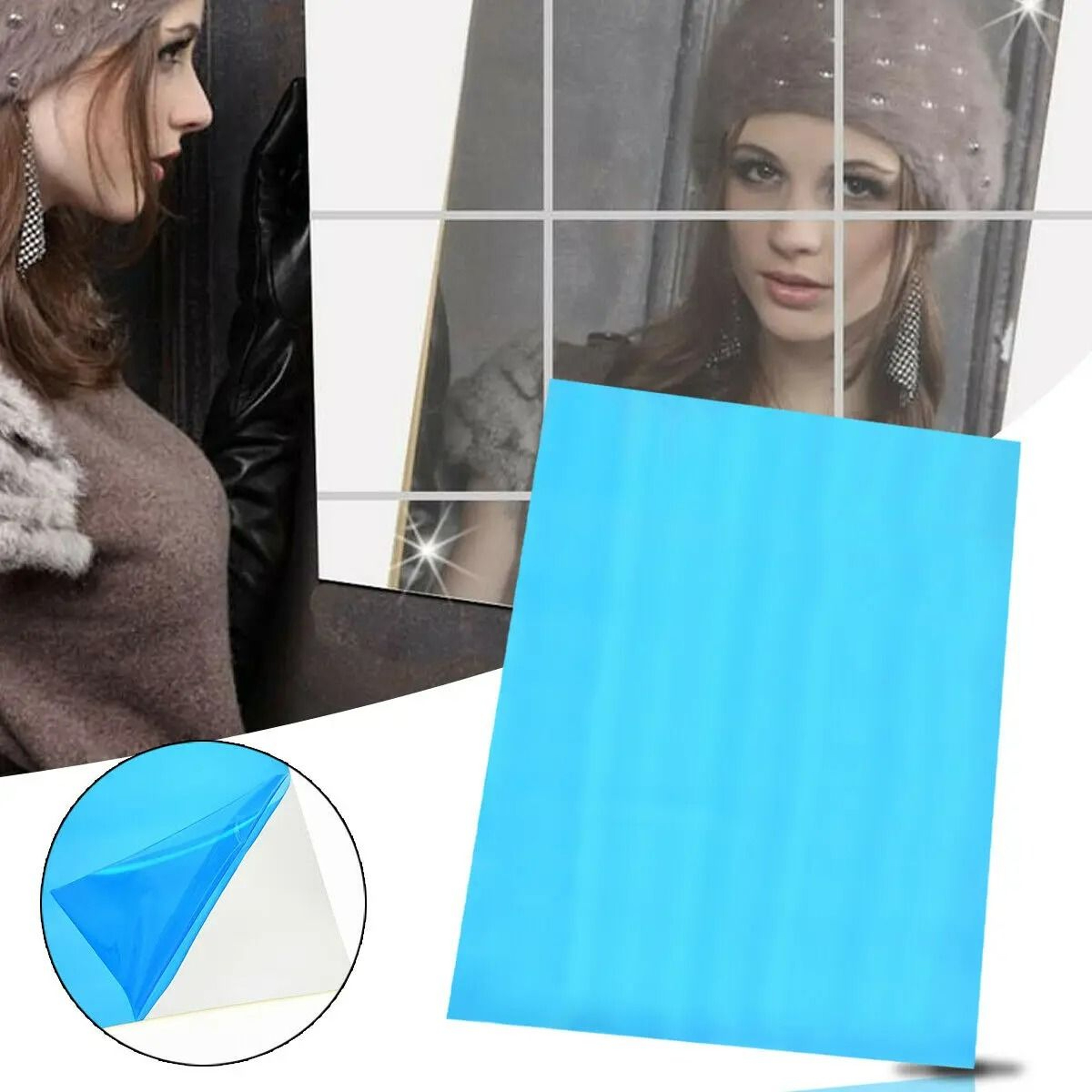 Reflectra Square Mirror Wall Tiles 4