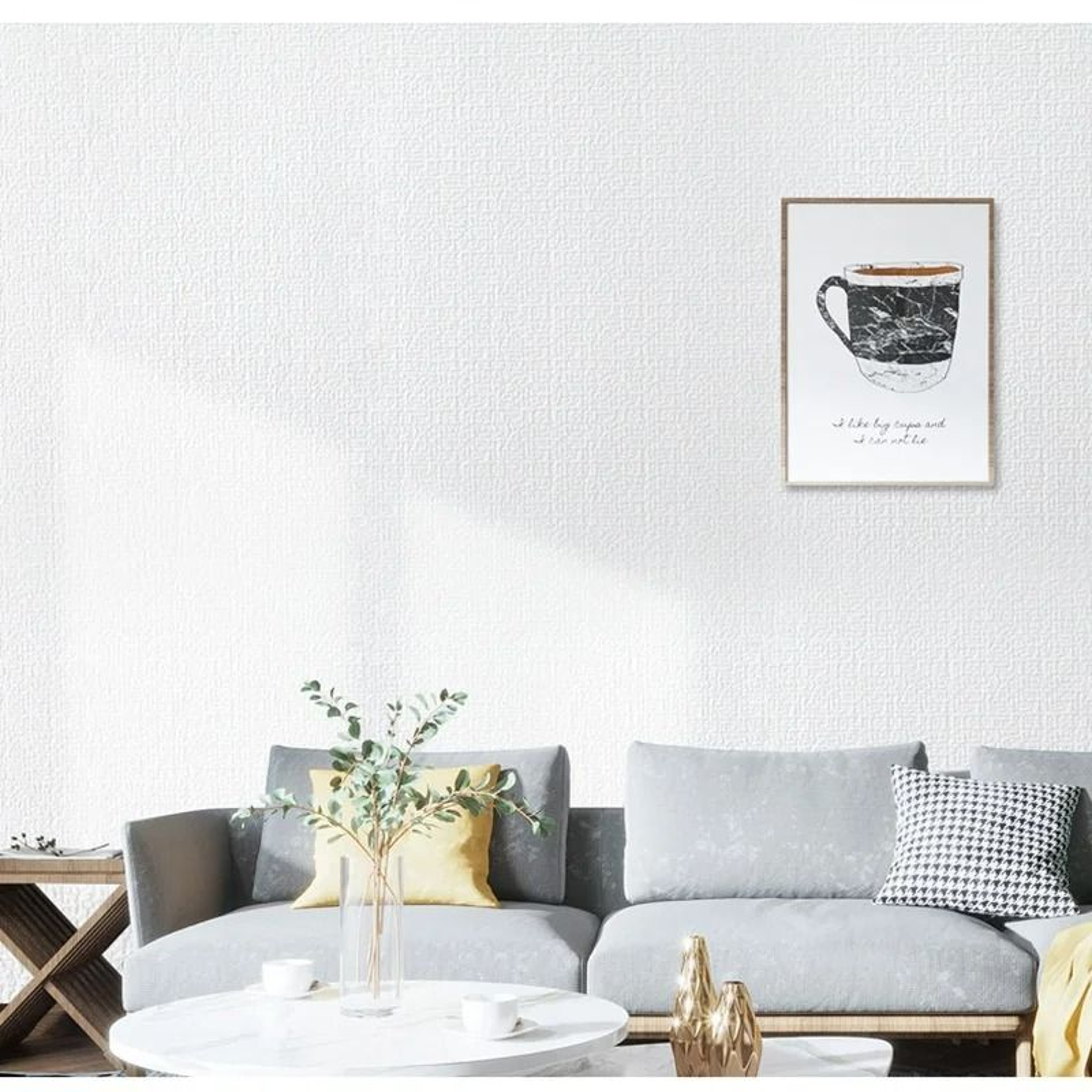 LinenLuxe Padded 3D Wallpaper 3