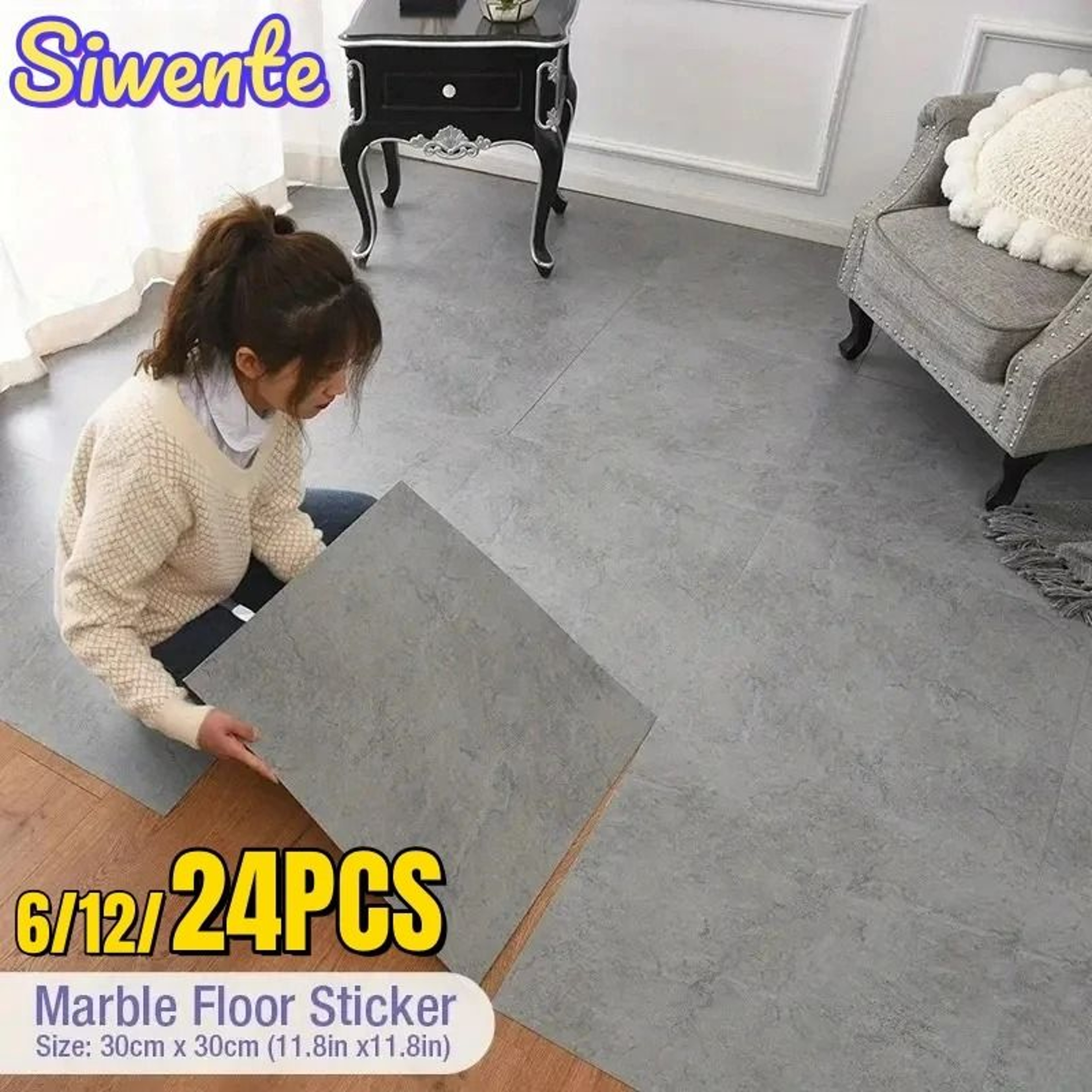 Marble Grip Peel Stick Tiles 1