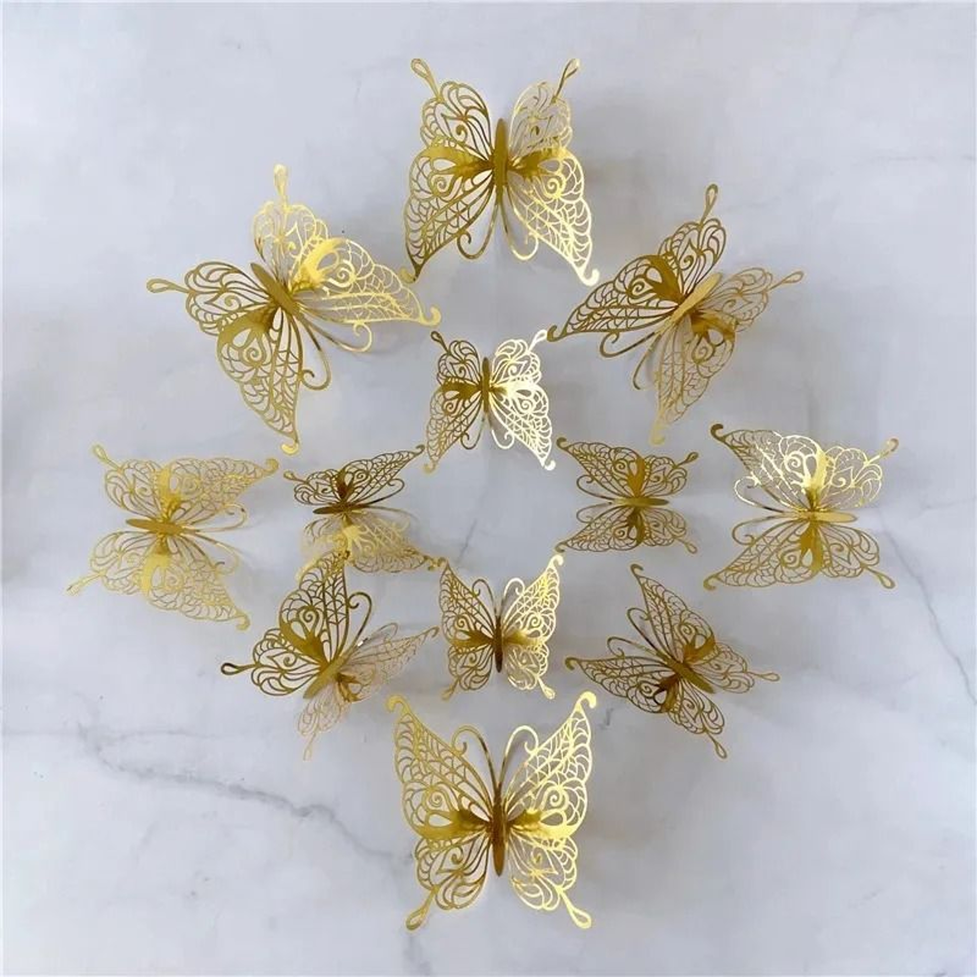 Fluttering Hollow Butterfly Wall Set 13