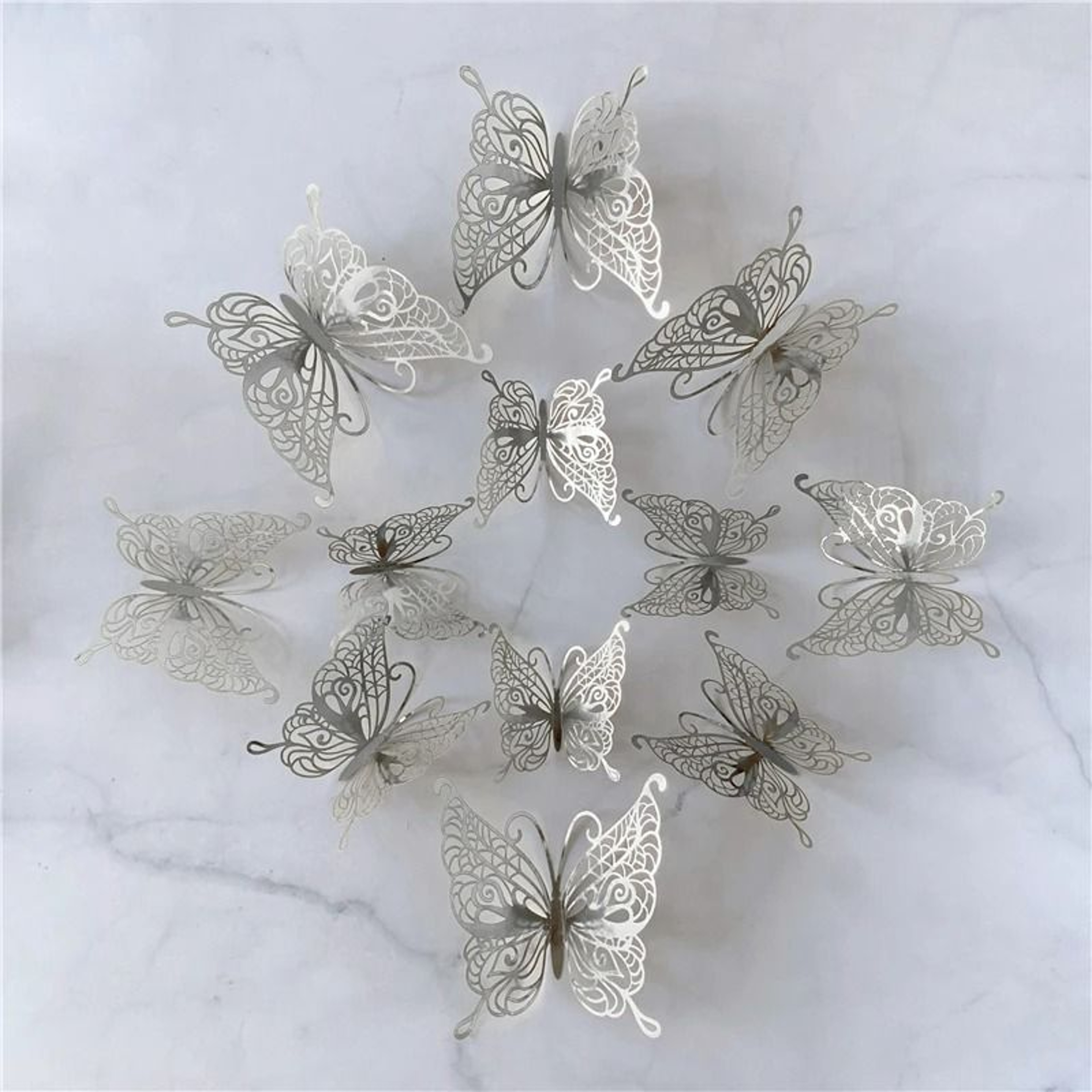 Fluttering Hollow Butterfly Wall Set 17