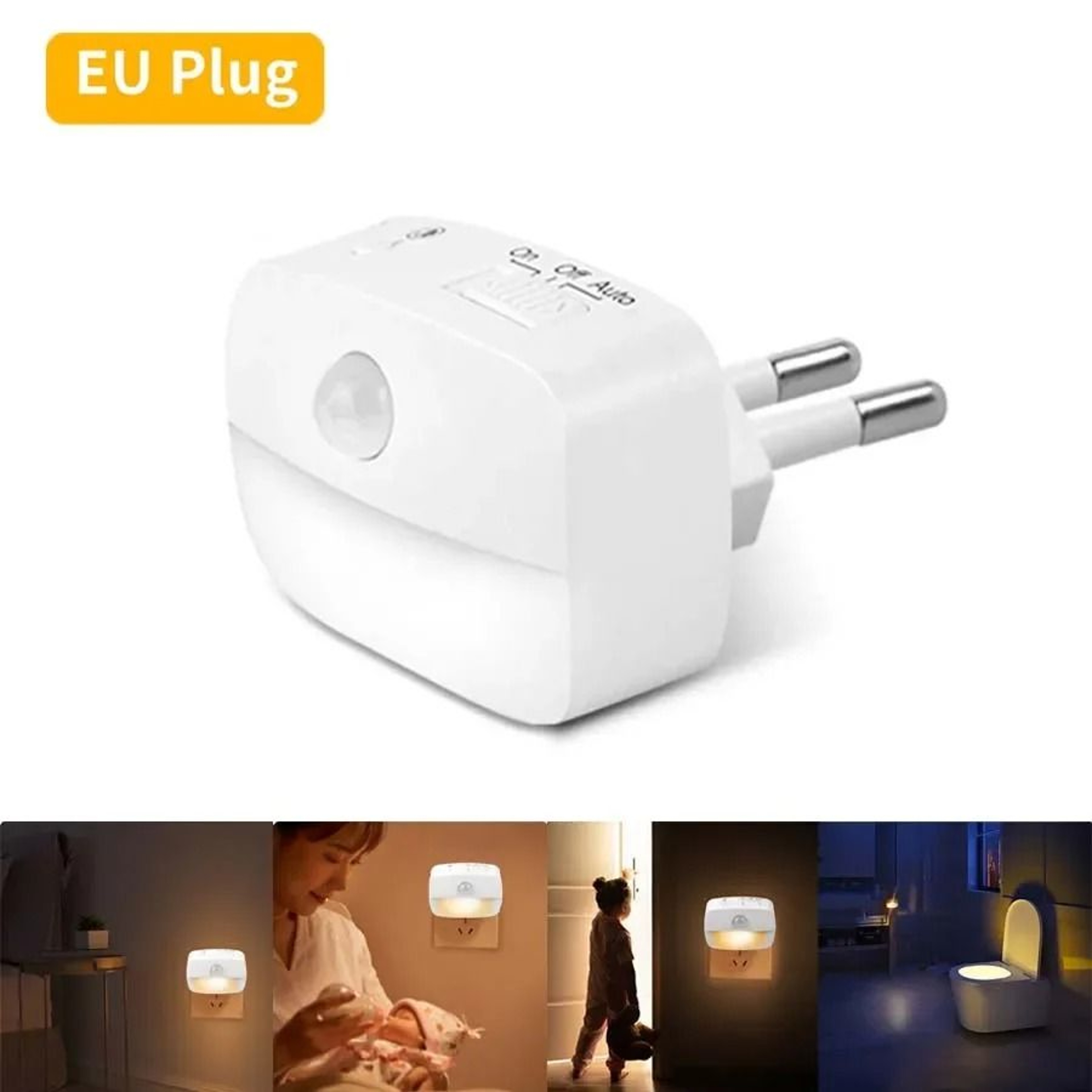 Plug In PIR Sensor Night Light 0