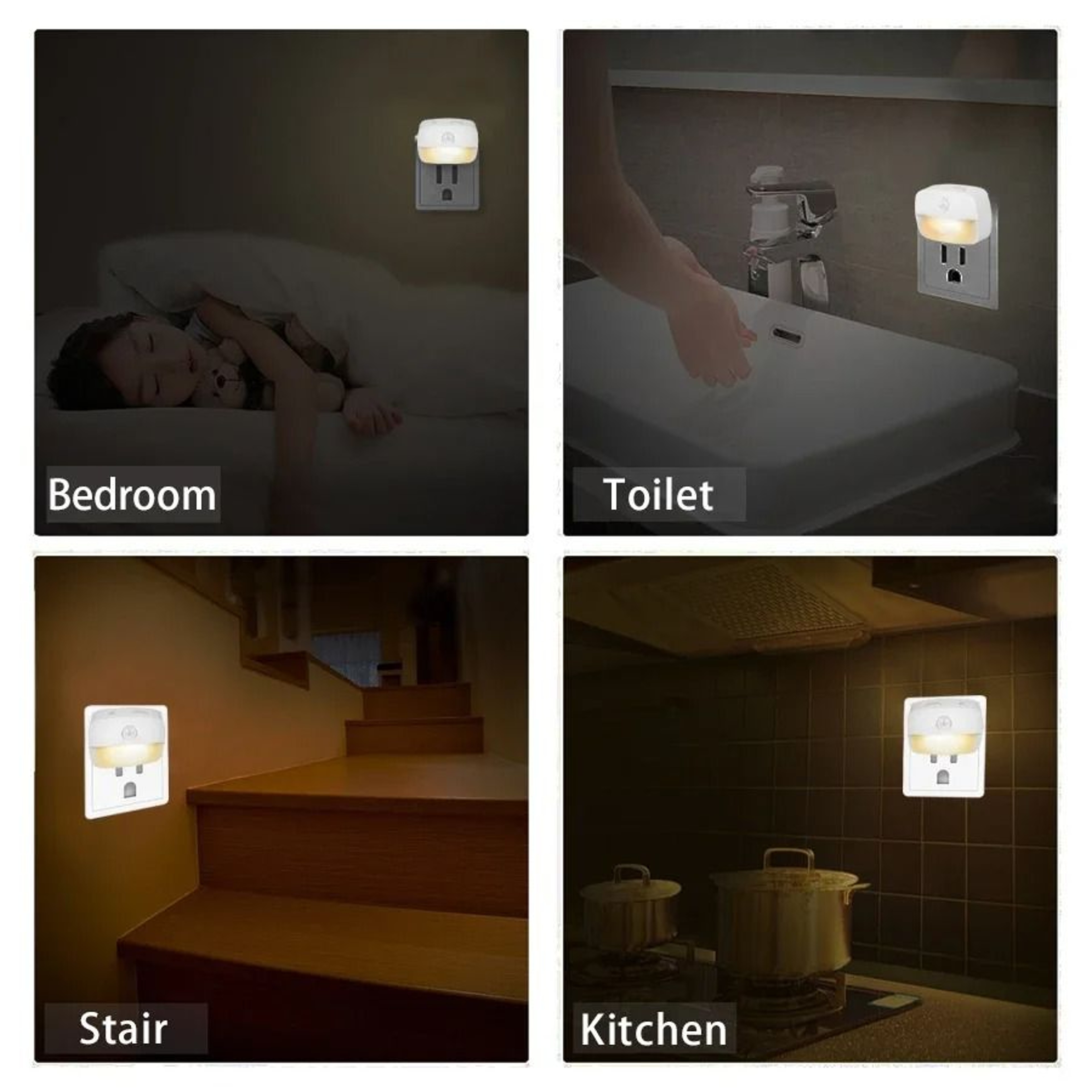 Plug In PIR Sensor Night Light 5