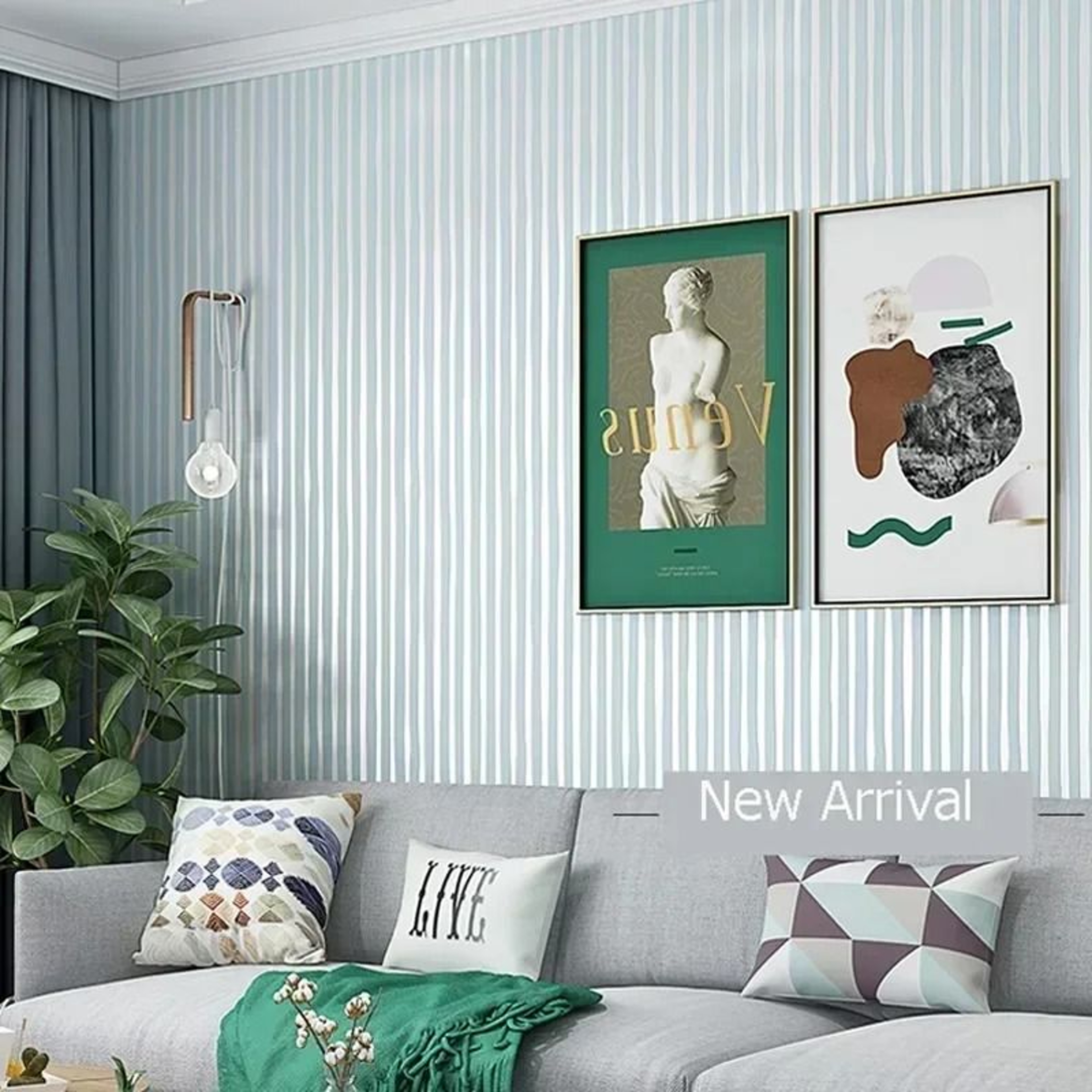 Lined Elegance Striped Wallpaper 5