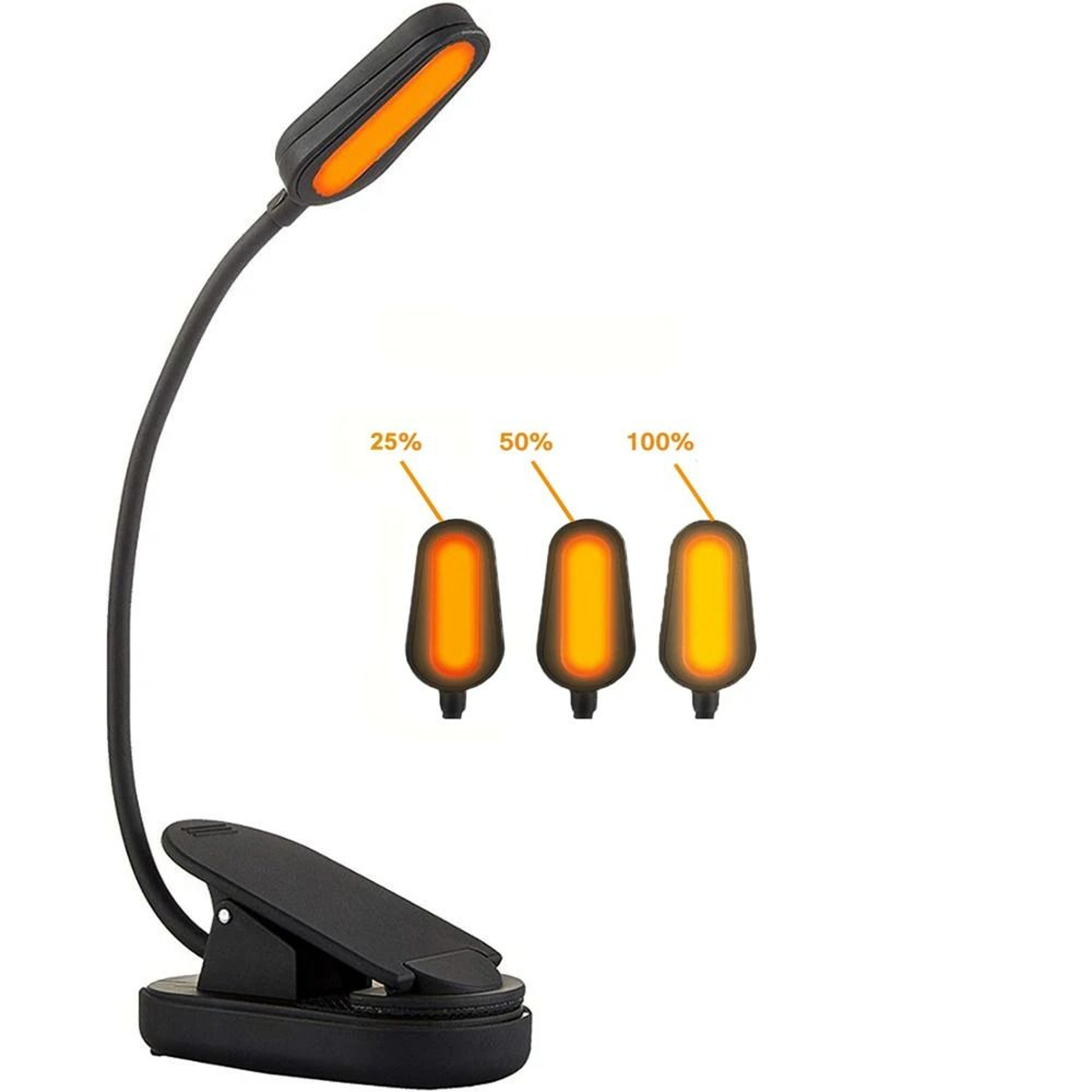 AmberEase Clip Reading Light 3