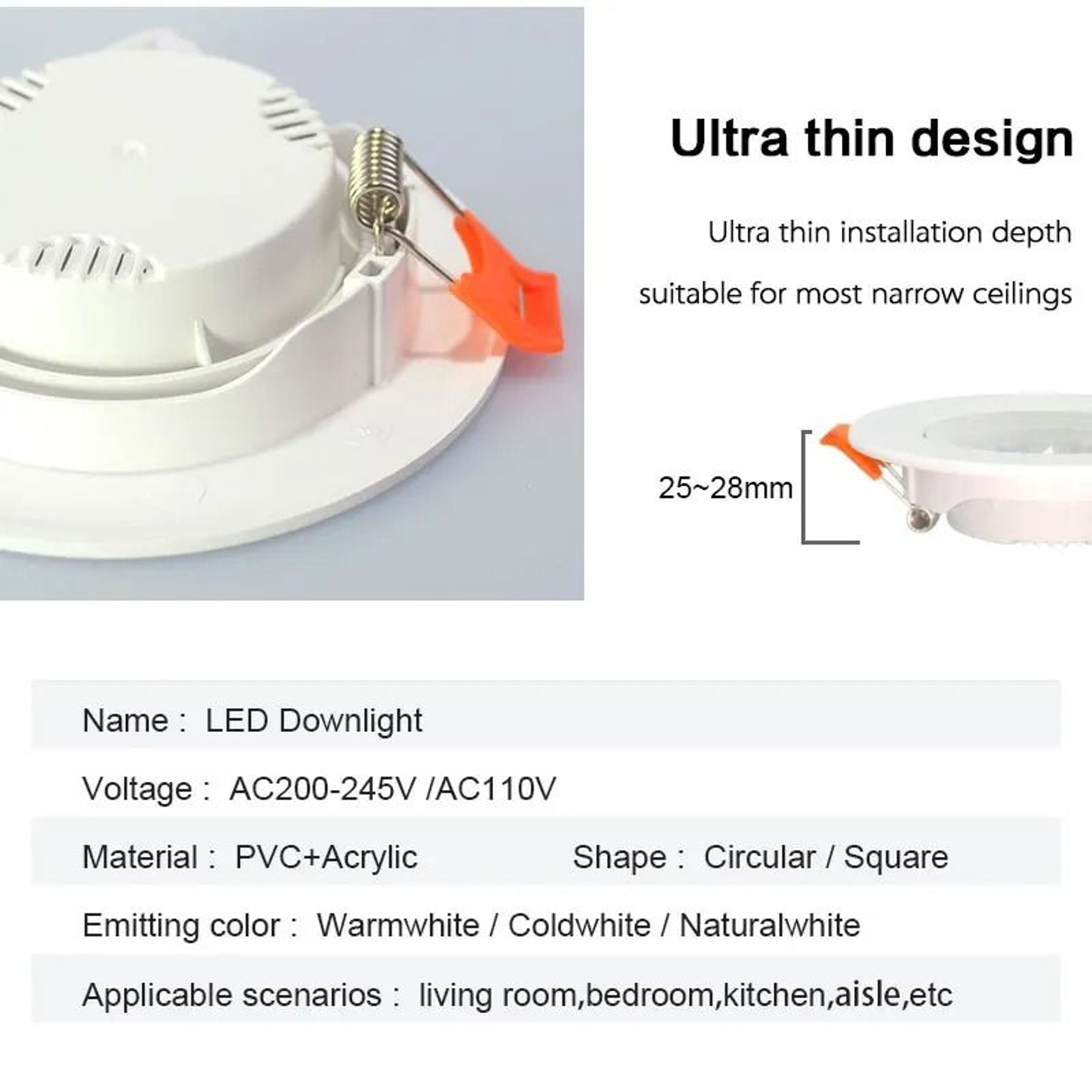 BrightNest COB Recessed Downlight Set 5