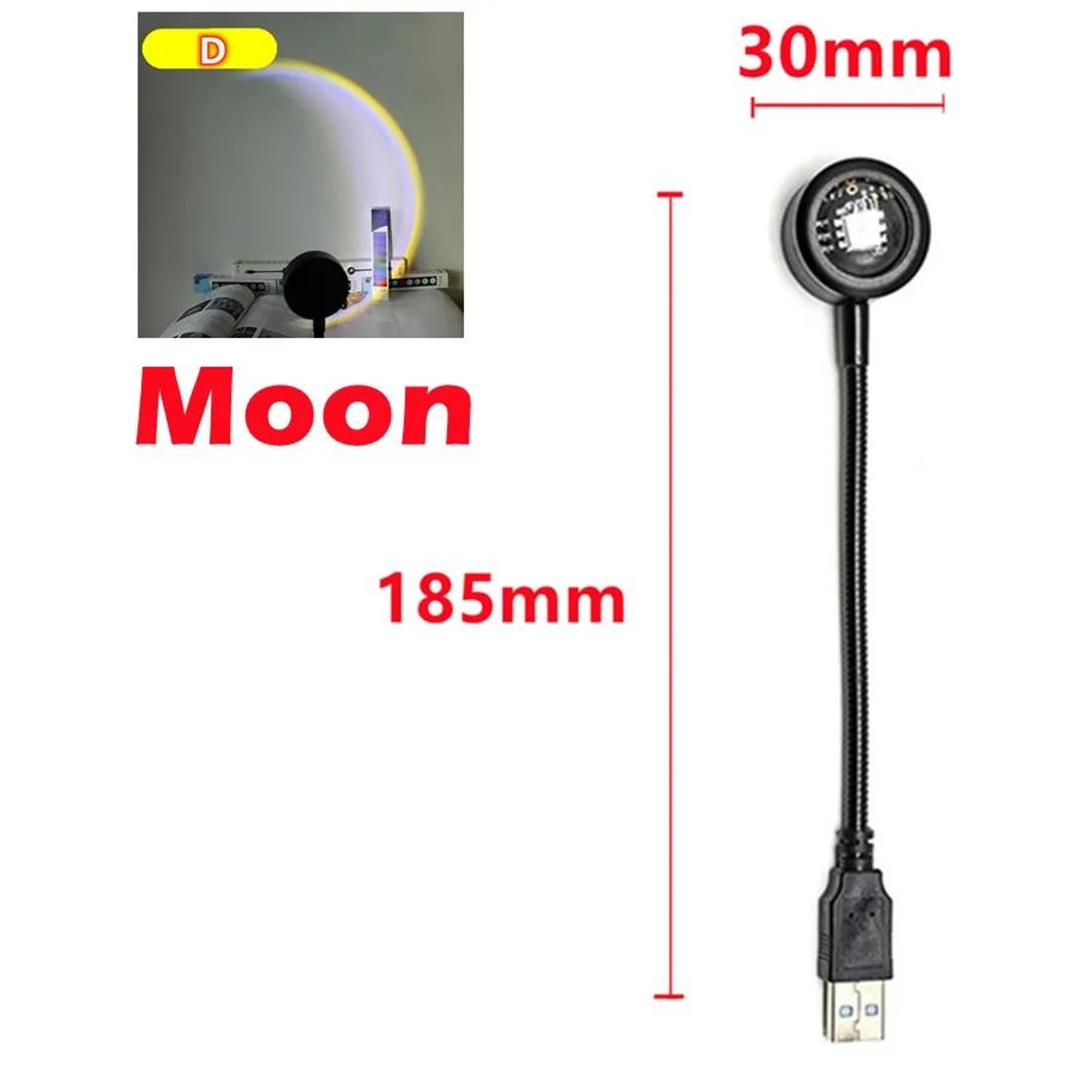 AuraDusk Rainbow Sunset Projector Lamp 7