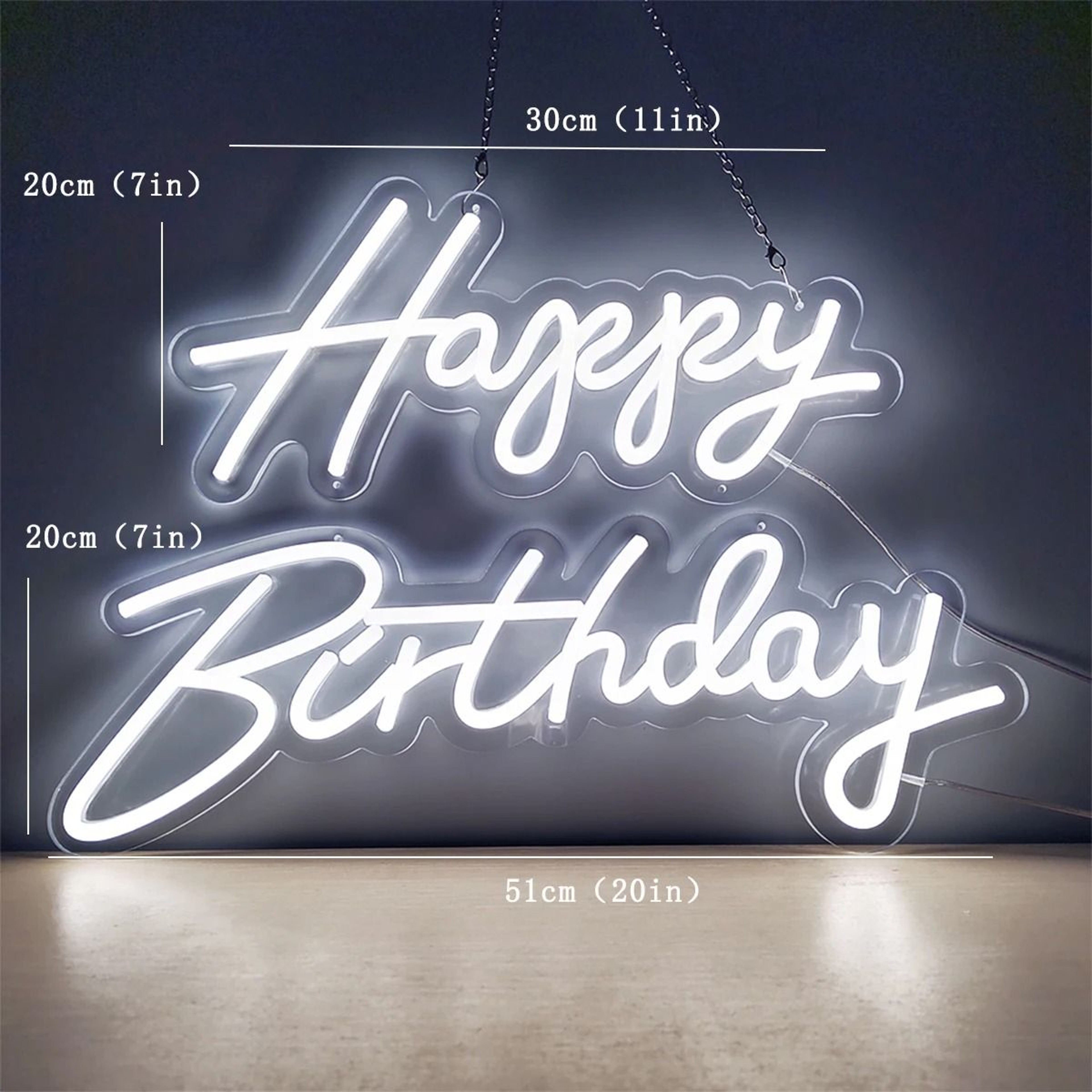 BirthdayWish Dimmable Neon Sign 12