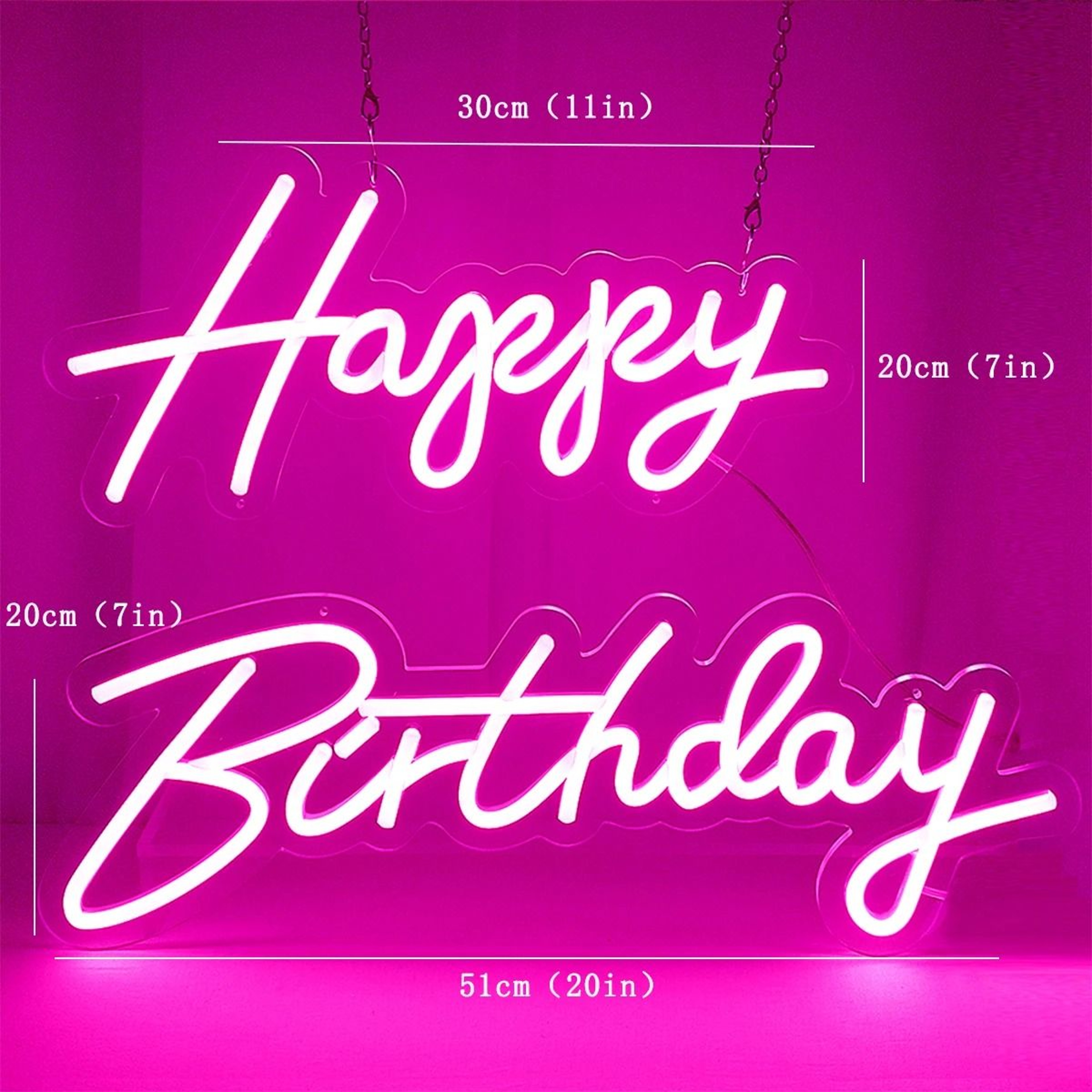 BirthdayWish Dimmable Neon Sign 17