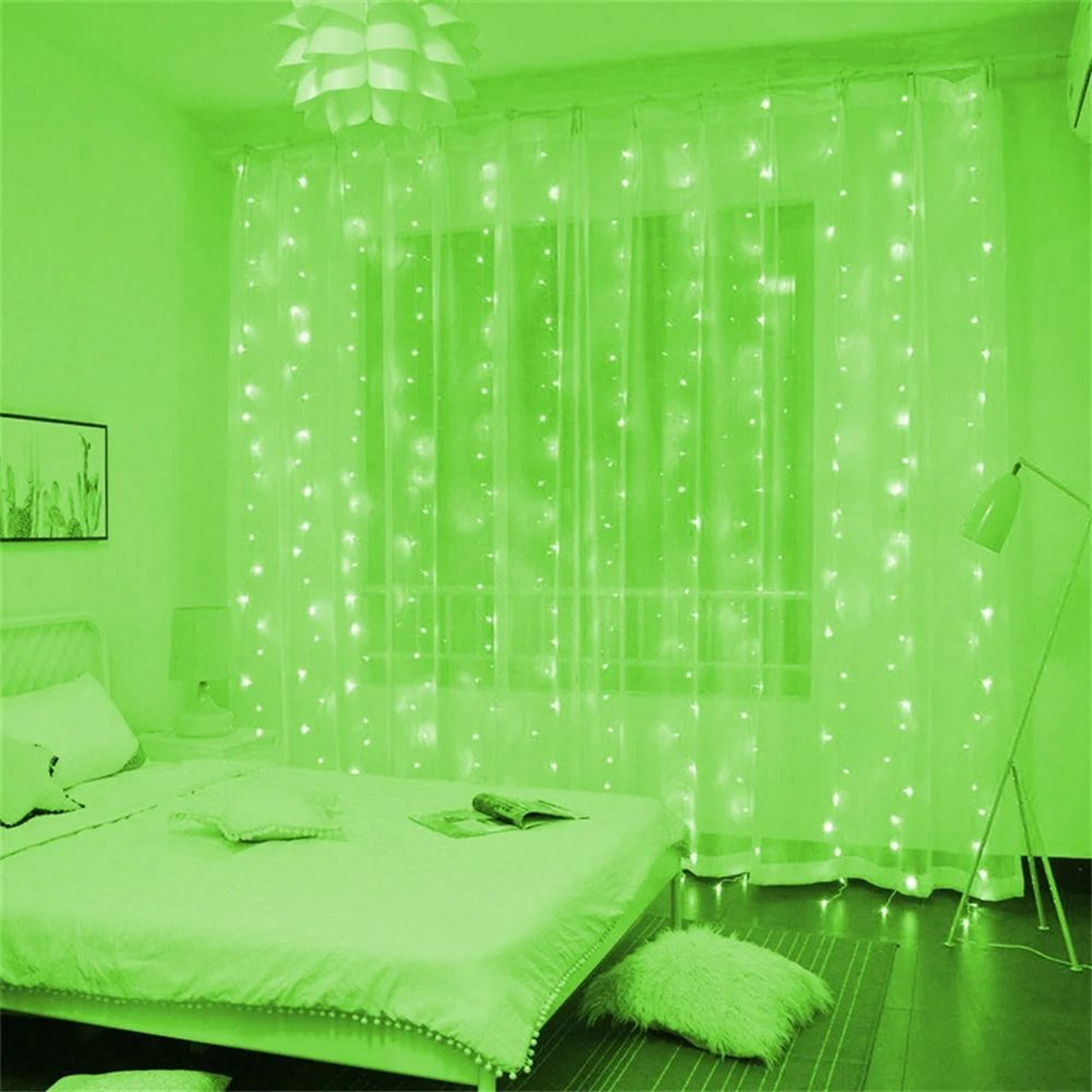 Celebration Glow USB LED Curtain Lights With Remote 14