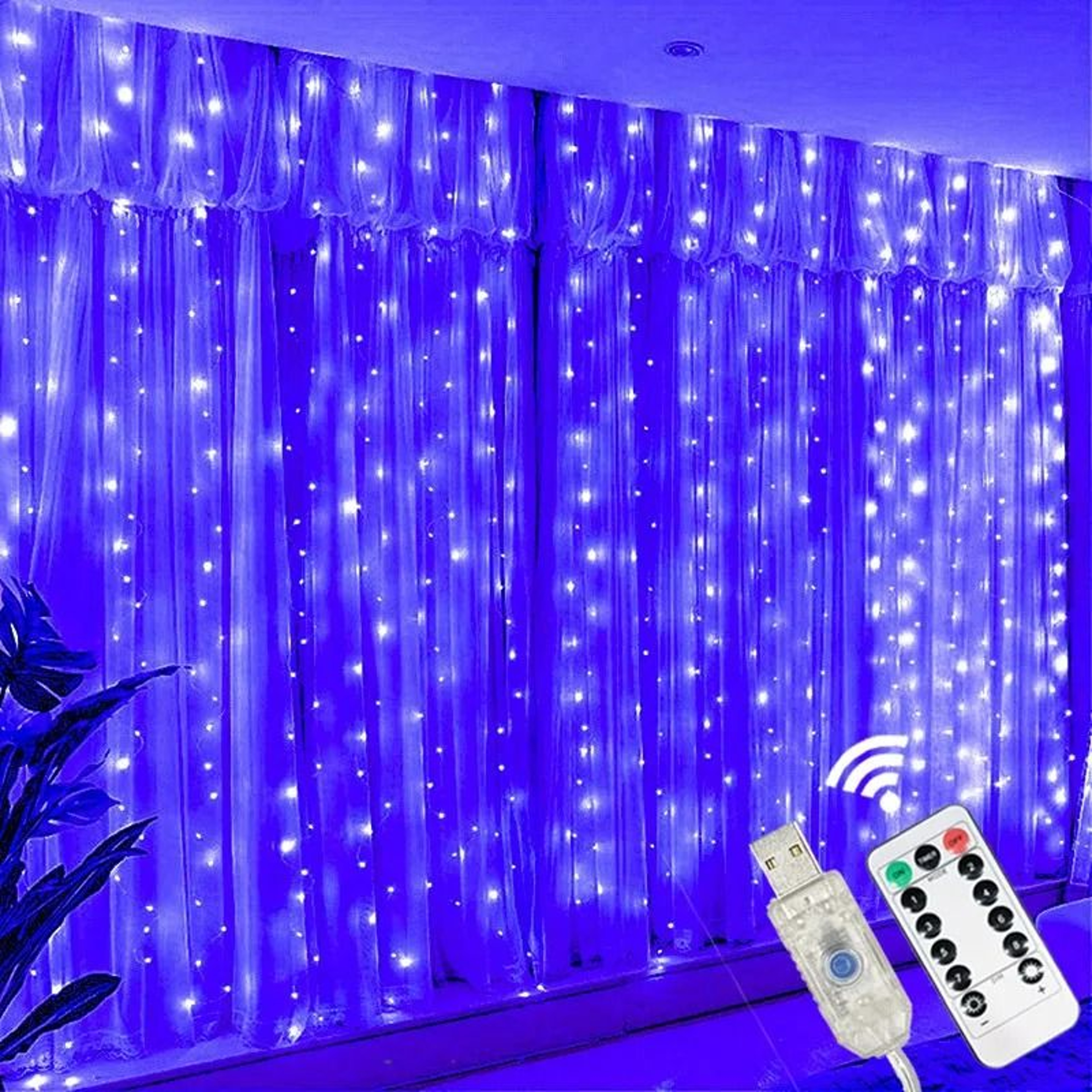 NoorSpan Wide USB Ramadan Curtain Lights With Remote 11