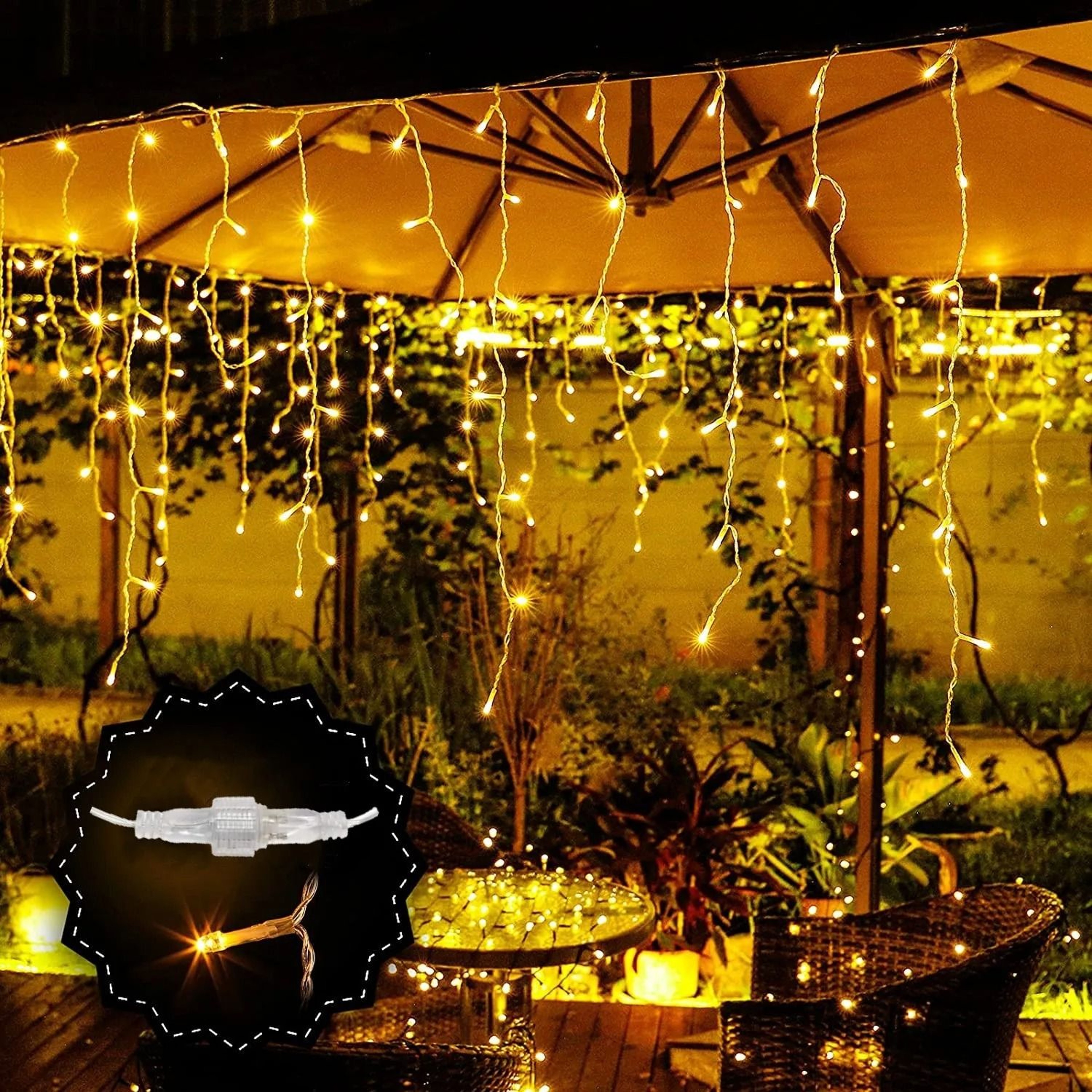 FrostGlow Festoon Icicle Lights 3