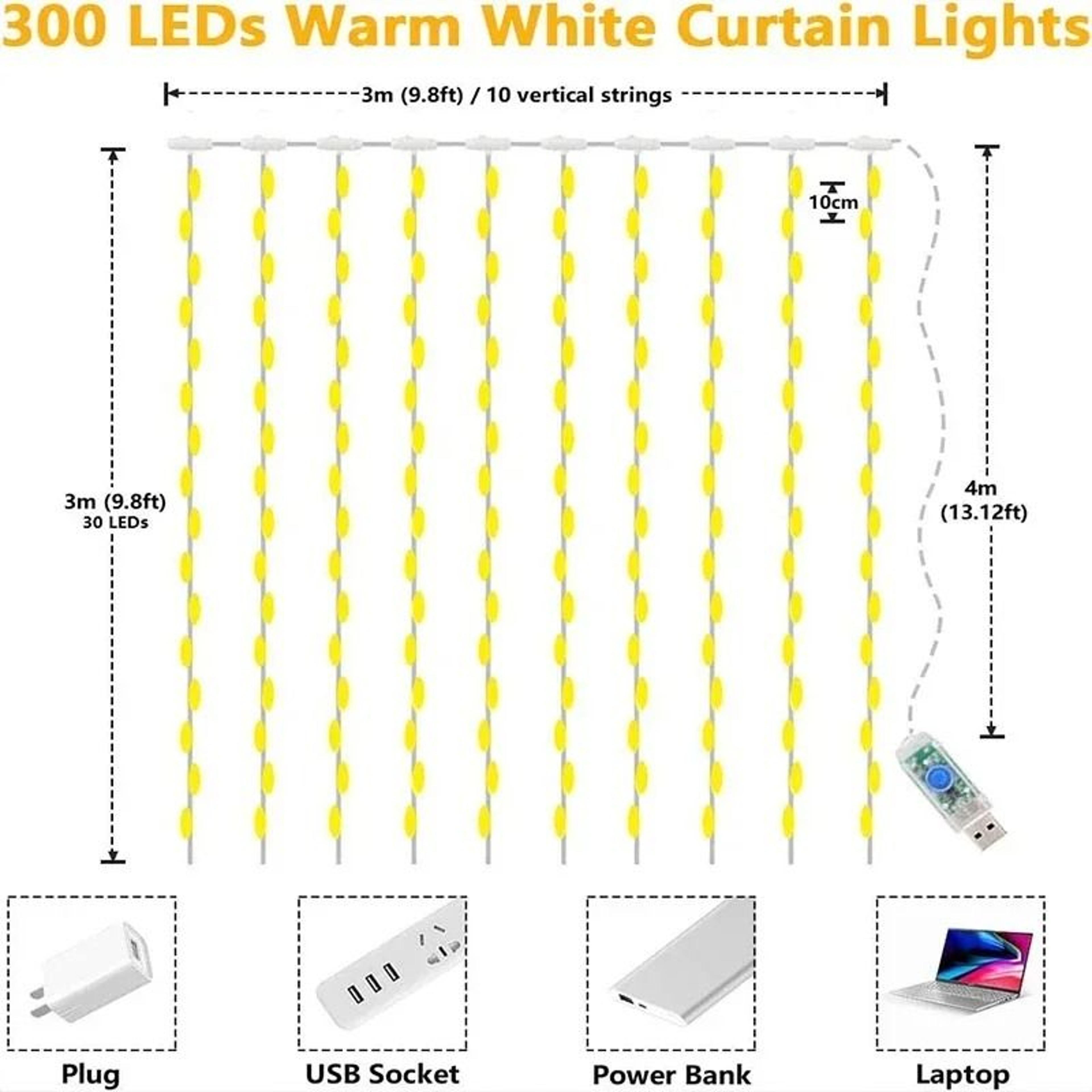 TwinkleVeil USB Garland Lights 6