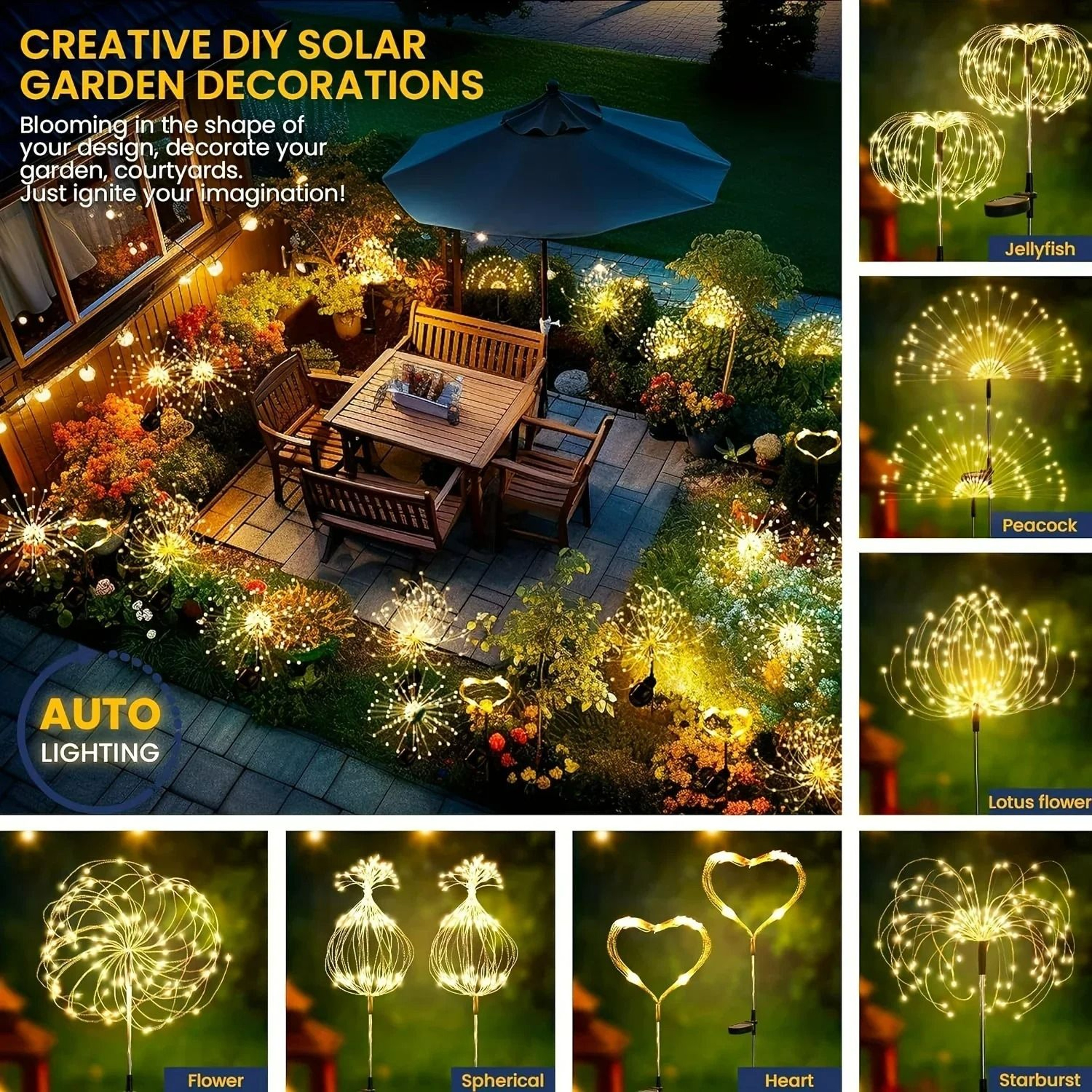 BloomBurst Solar Garden Lights 6